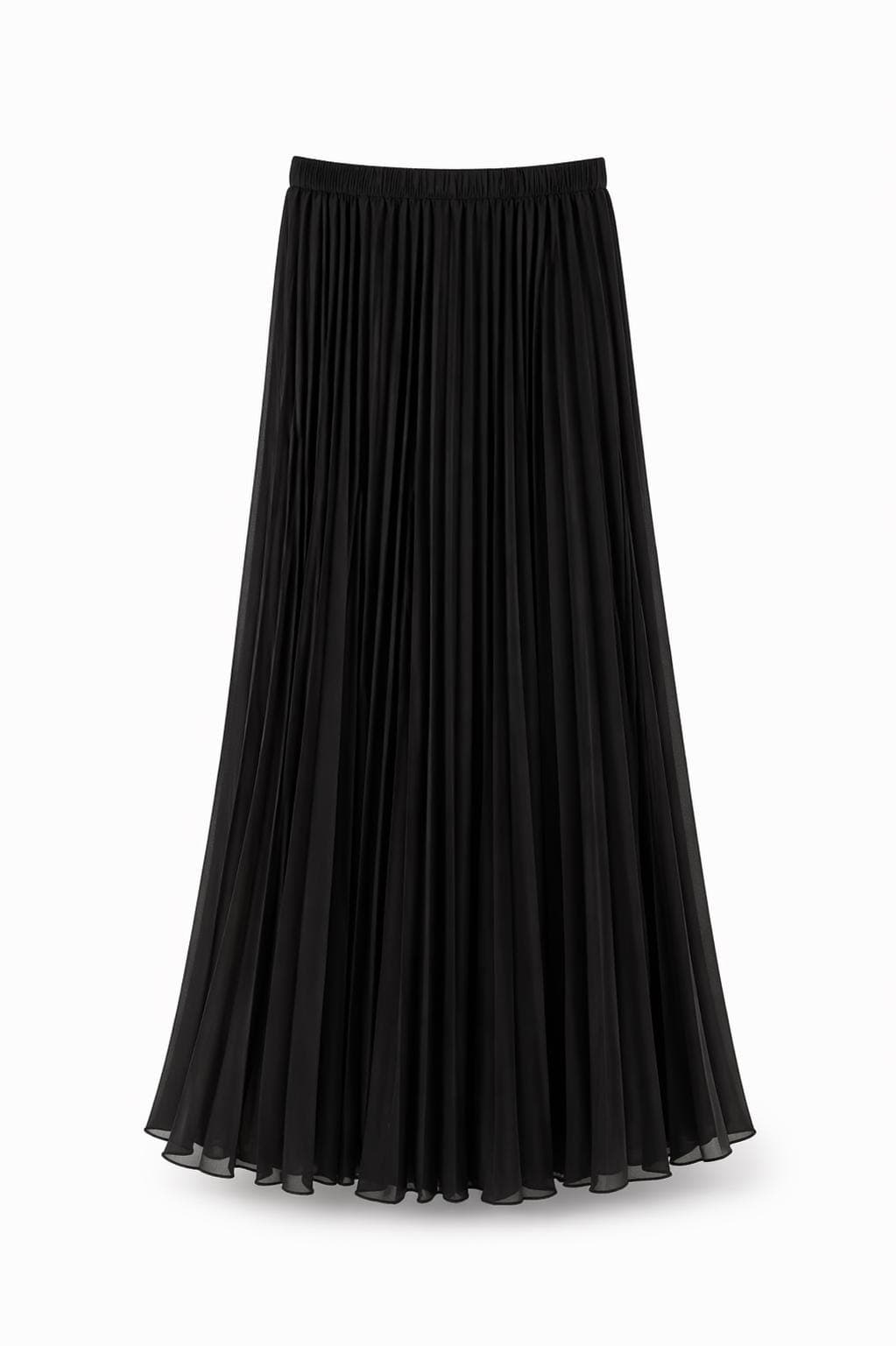 Modest Maxi Skirt for Women | Summer Flowy Pleated Skirt | Lightweight Chiffon Elastic Waist Skirt | Muslim Modest Clothing |  Maxi skirt - image 3