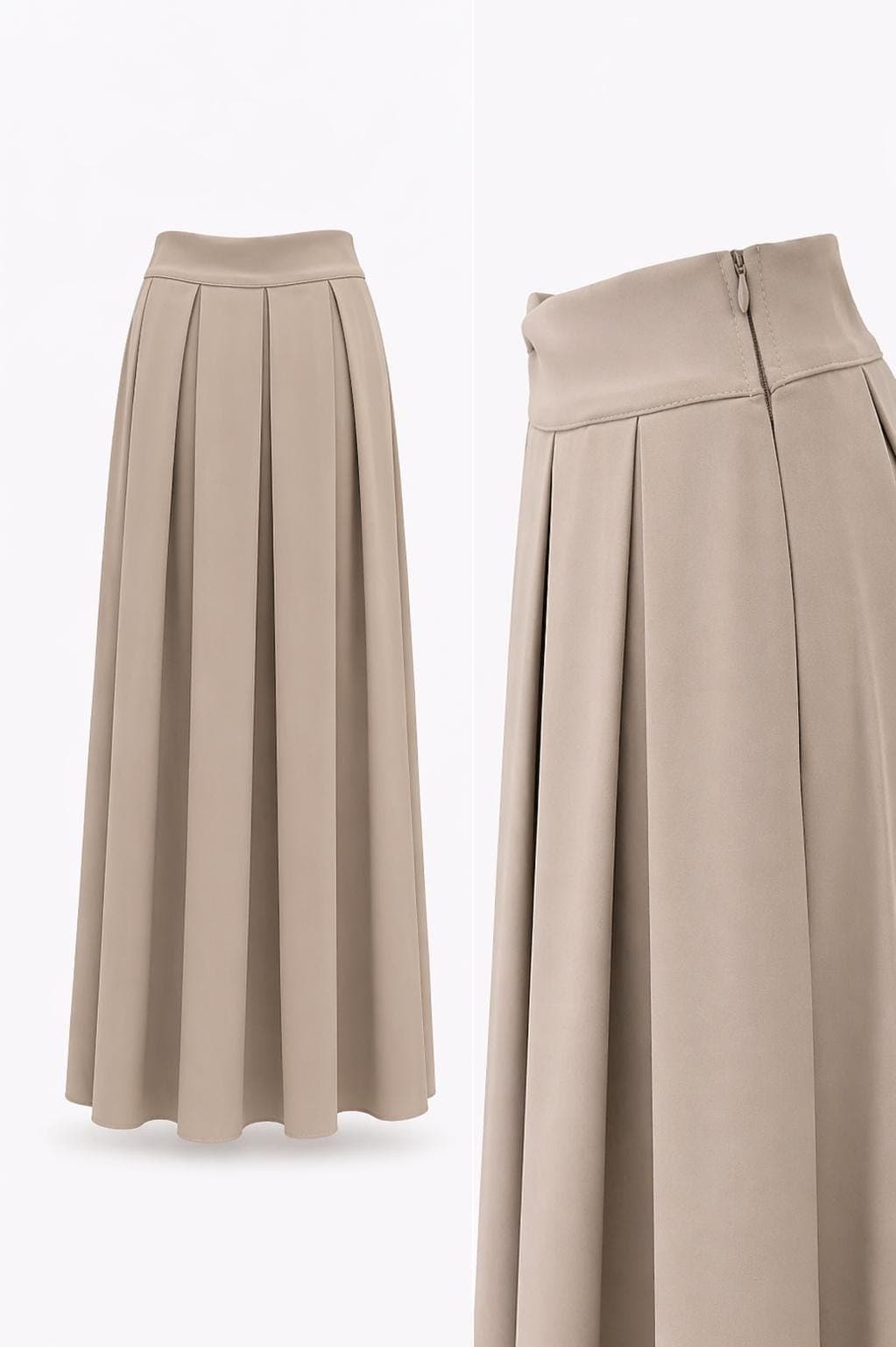 Long Modest Skirt Women High Waist Maxi Skirt Flowy Pleated Skirt Muslim Skirt Church Outfit Elegant Skirt for Women - image 4