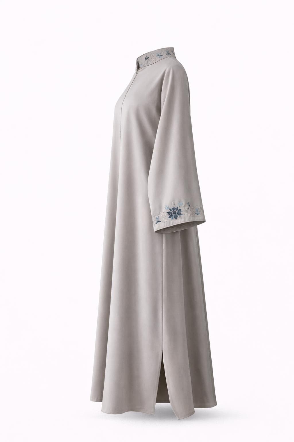 Lightweight Summer Abaya for Women | Elegant Modest Maxi Dress, Embroidered Loose Fit Kaftan, Breathable Muslim Everyday Outfit