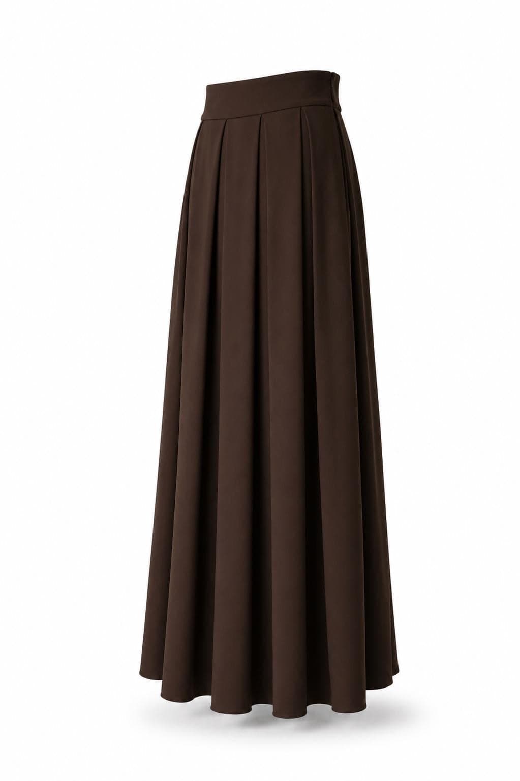 Long Modest Skirt Women High Waist Maxi Skirt Flowy Pleated Skirt Muslim Skirt Church Outfit Elegant Skirt for Women - image 5