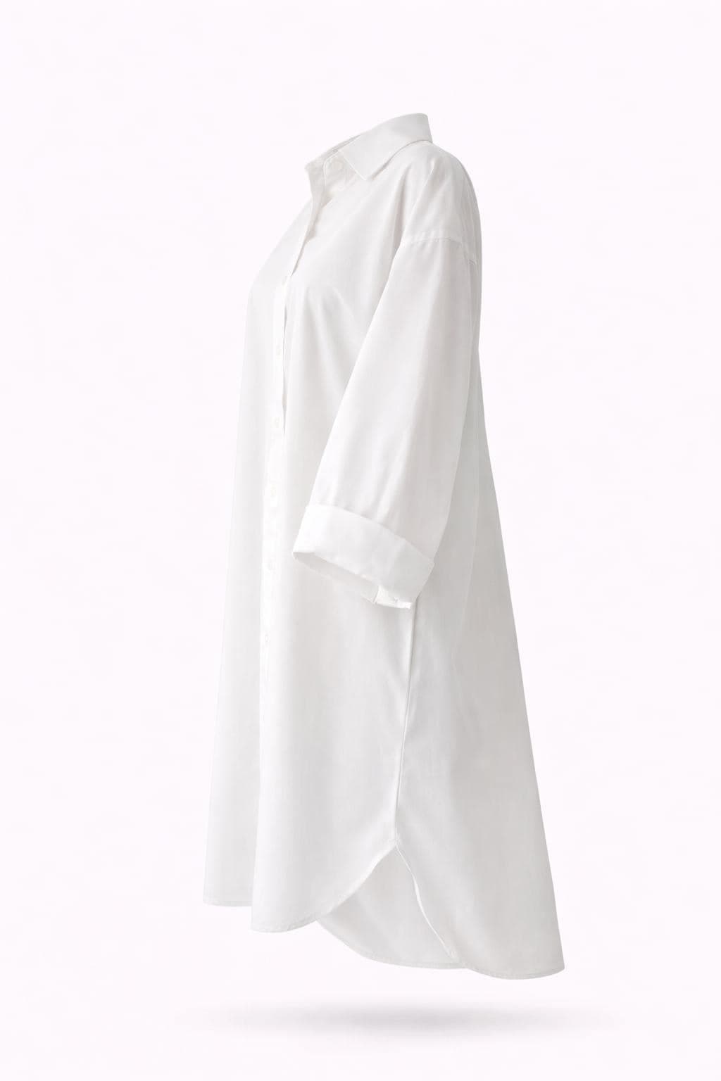 Oversized Cotton Blouse Modest Women | Loose Fit Modest Top Long Sleeve | Casual Minimalist Summer Shirt | Muslim Modest Clothing USA - image 5