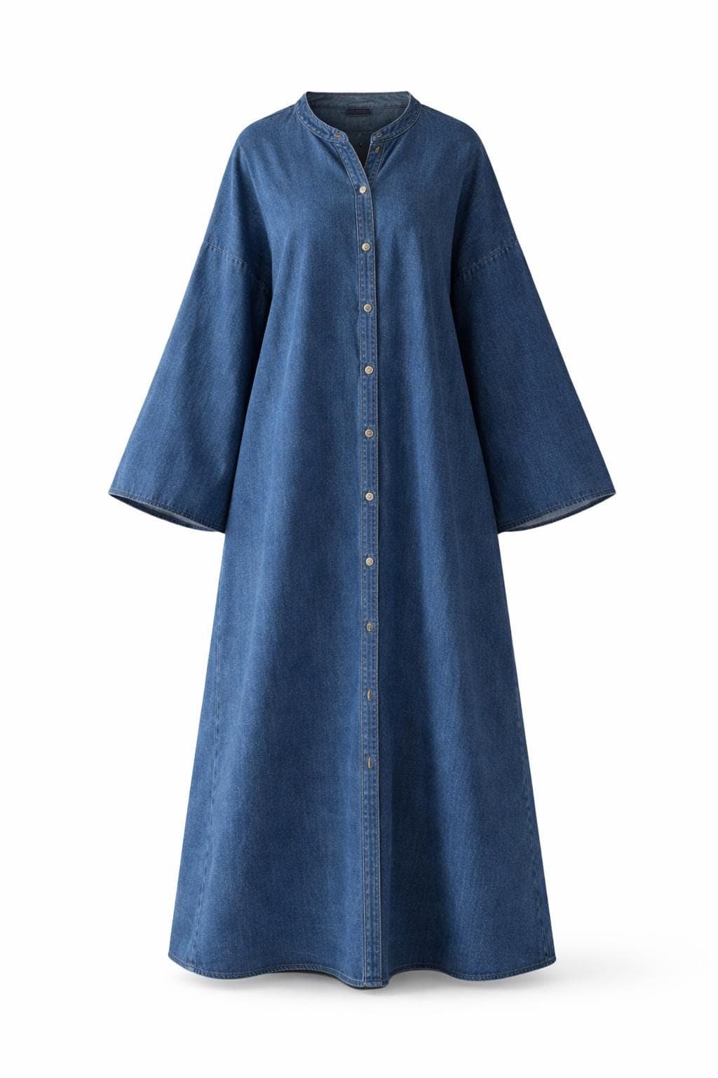 Denim Abaya Dress | Lightweight Summer Jean Abaya | Modest Oversized Cotton Abaya | Button Front Maxi Dress | Casual Modest Wear - image 3
