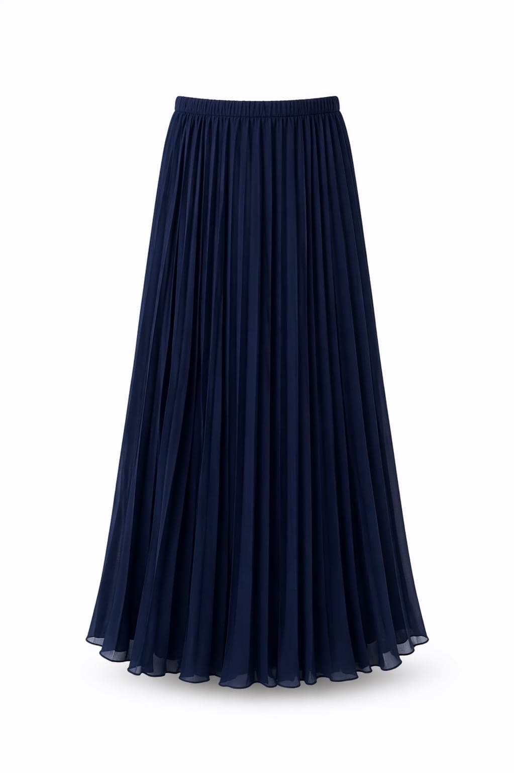 Modest Maxi Skirt for Women | Summer Flowy Pleated Skirt | Lightweight Chiffon Elastic Waist Skirt | Muslim Modest Clothing |  Maxi skirt - image 4