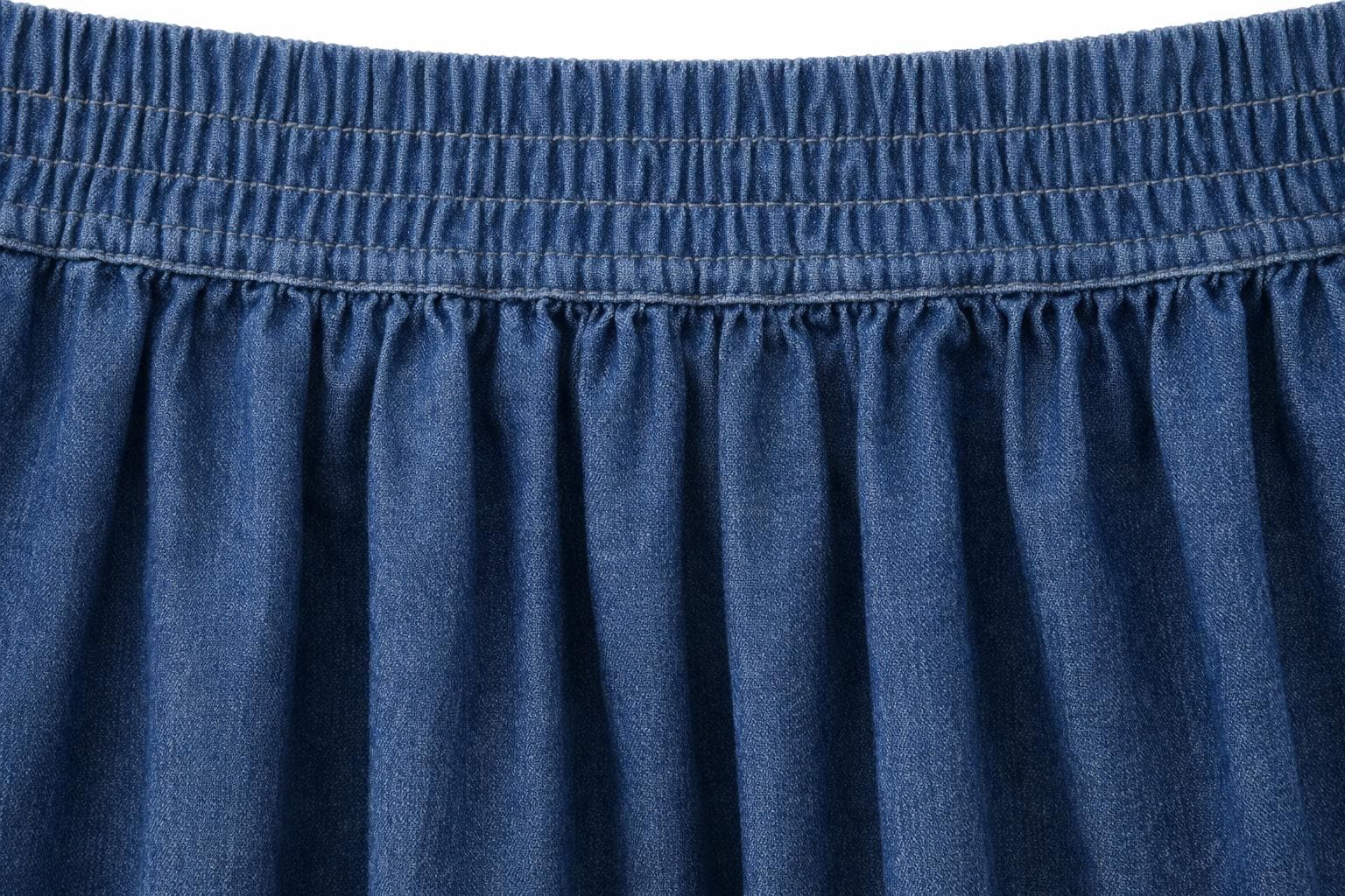 Maxi Denim Skirt Women Modest Cotton Skirt Long Jean Skirt High Waisted Elastic Waist A Line Skirt Modest Fashion Summer Fall Outfit - image 4