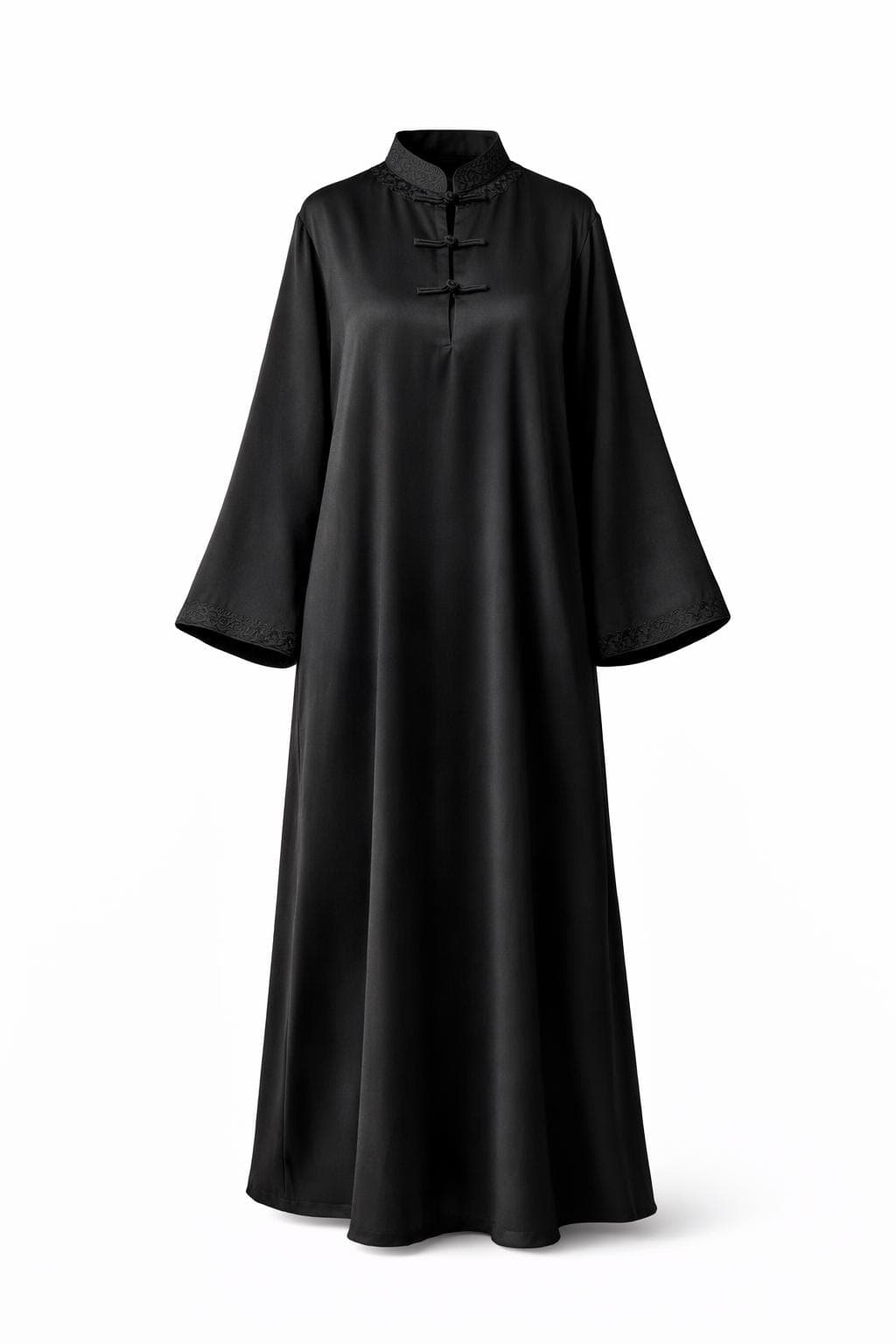 Lightweight Summer Abaya Dress for Women | Modest Maxi Kaftan | Elegant Loose Muslim Dress | Embroidered Sleeve Abaya | Dubai Style Islamic - image 5