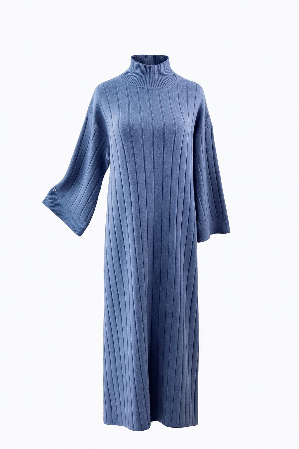 Winter Ribbed Knit Abaya Dress | Modest wool Maxi Dress | Warm Hijabi Outfit | Muslim Winter Clothing | Elegant Everyday Abaya - image 4
