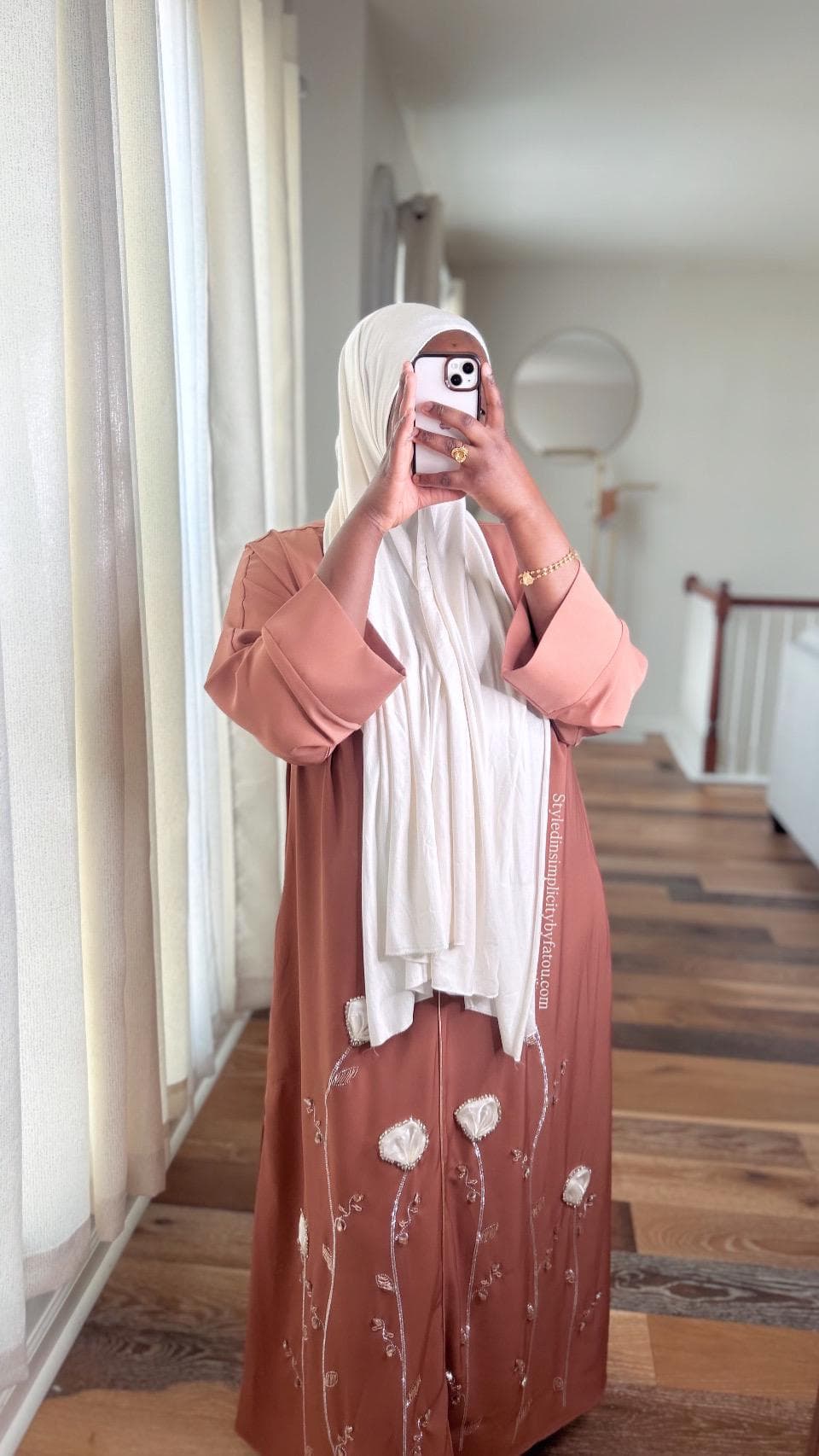 Eid Abaya Dress for Women | Luxury Embroidered Kaftan Abaya | Modest Muslim Maxi Dress | Ramadan Islamic Clothing | Elegant Open Front Abaya - image 4