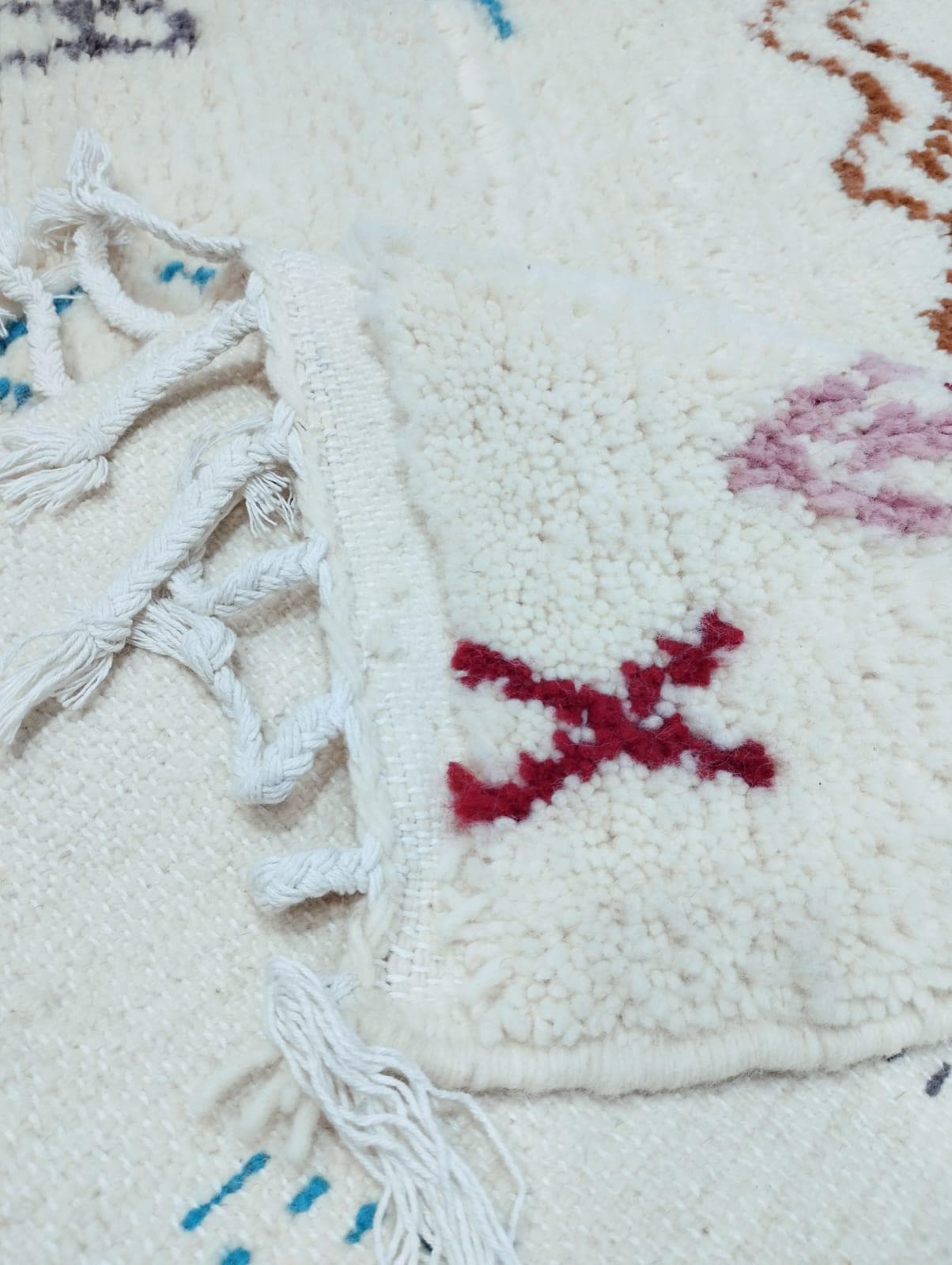 Beni Ourain Rug Custom | Moroccan Wool Area Rug | Handwoven Berber Geometric Carpet | Boho Tribal - image 3