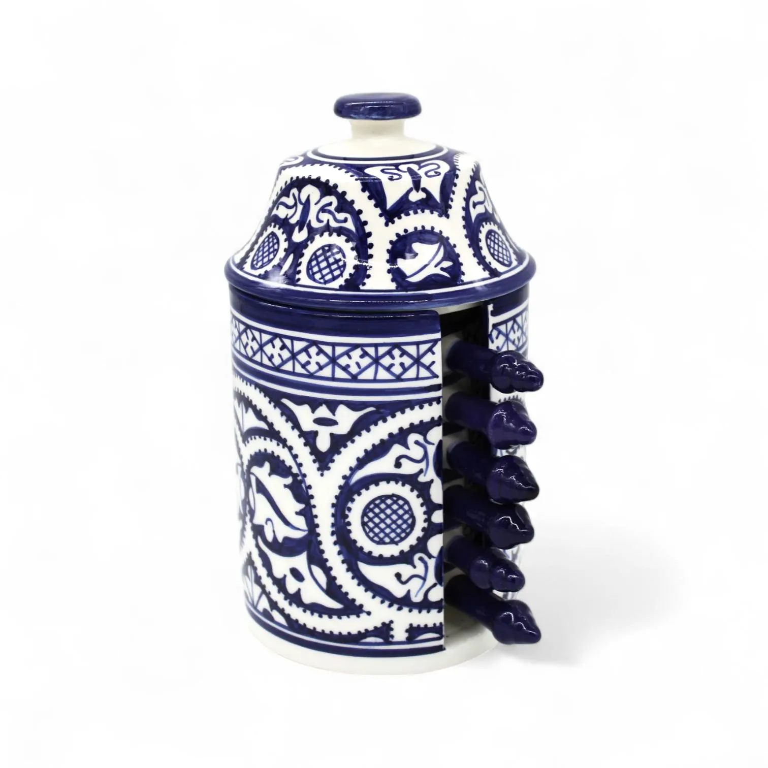 Moroccan Ceramic Tapas Set – Hand-Painted Fes Pottery Bowls | Mediterranean Boho Kitchen Gift - image 2