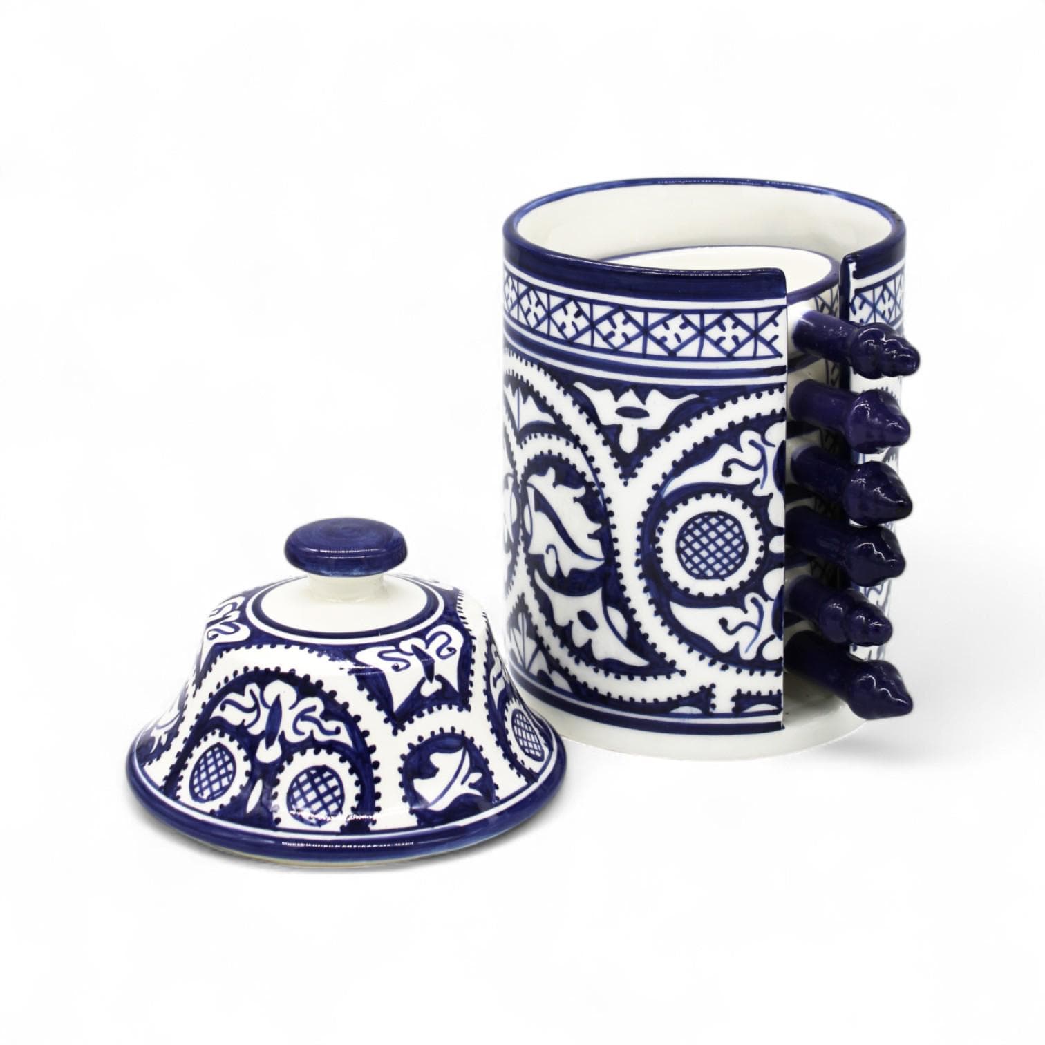Moroccan Ceramic Tapas Set – Hand-Painted Fes Pottery Bowls | Mediterranean Boho Kitchen Gift - image 4