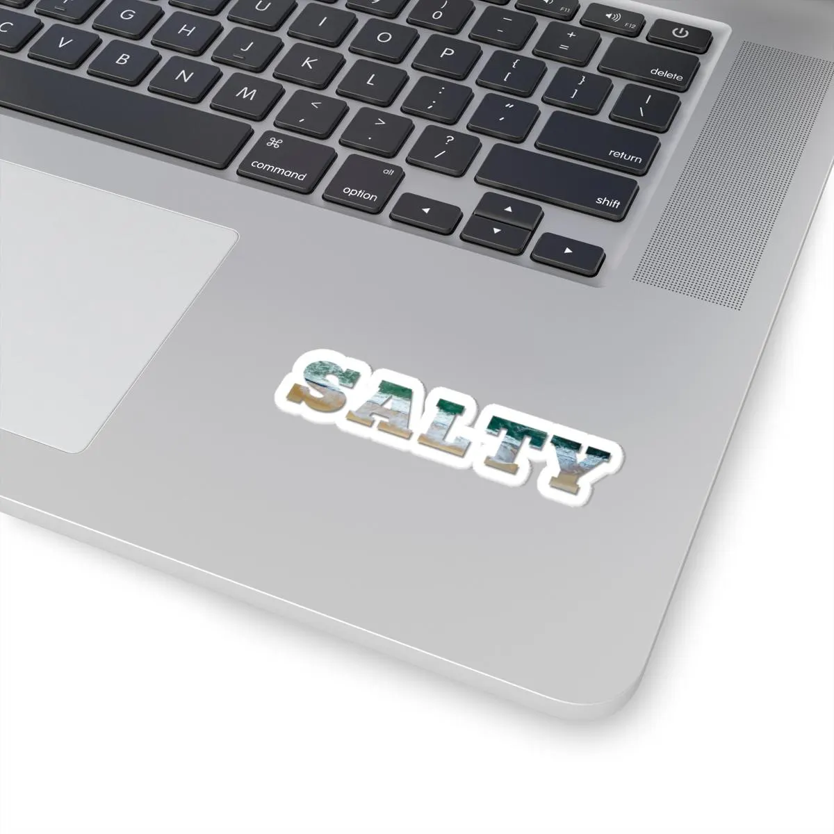 Salty text ocean photo sticker | Kiss-Cut Stickers - image 3