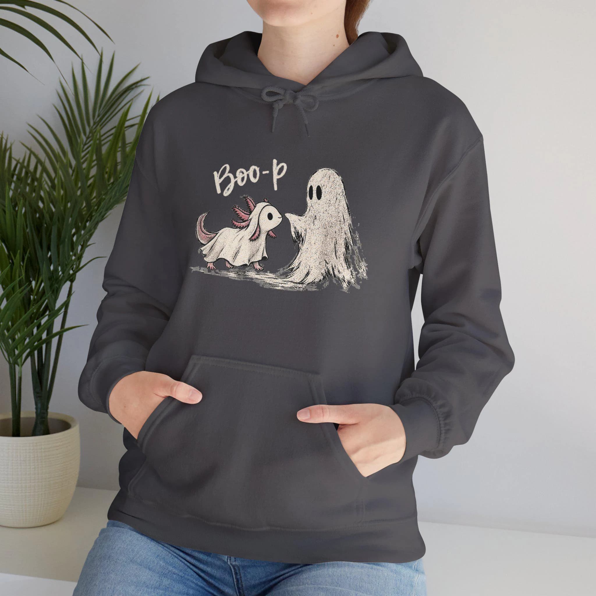Boo-p Ghost Puppy Hoodie | Whimsical Halloween Pup Sweatshirt