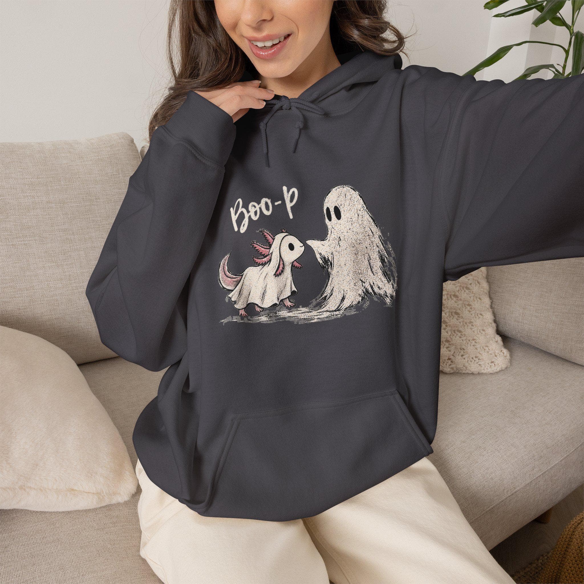 Boo-p Ghost Puppy Hoodie | Whimsical Halloween Pup Sweatshirt - image 3