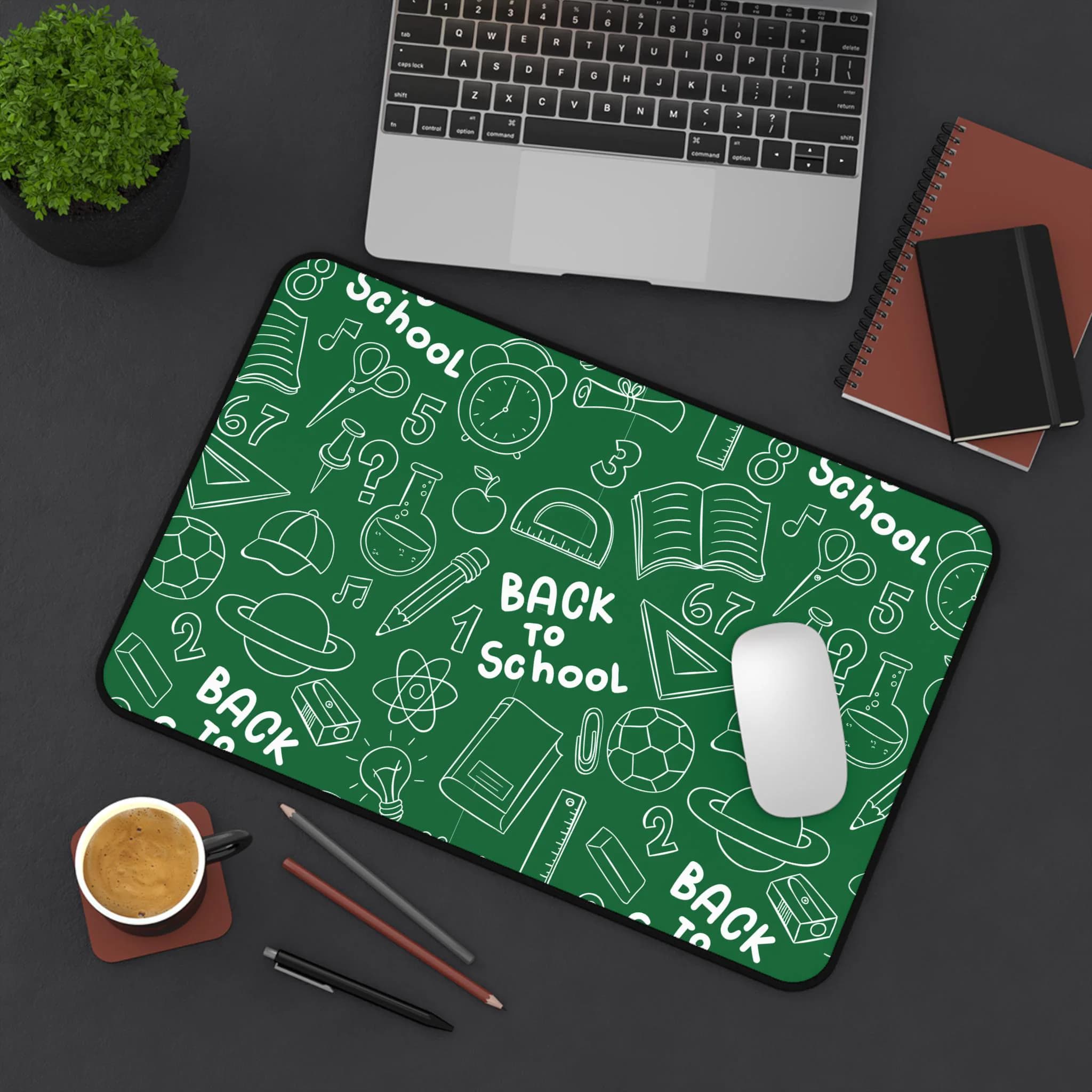 Back to School Doodle Desk Mat | School Supplies Pattern
