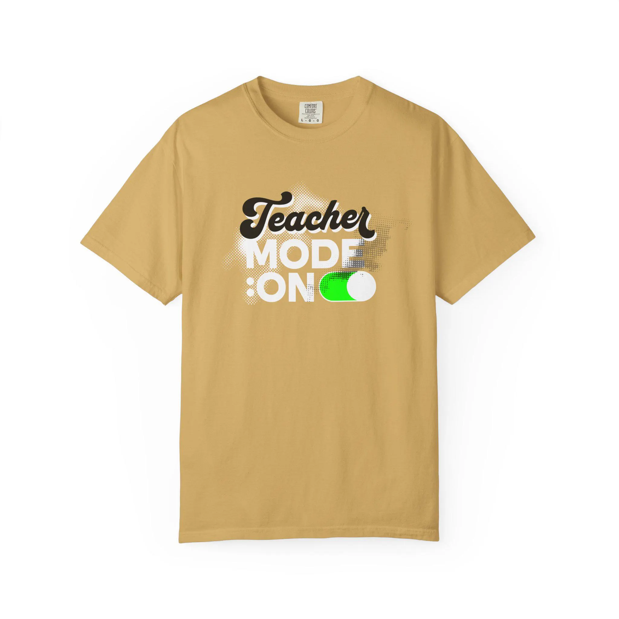 Teacher Mode On T-shirt, Garment-Dyed US Cotton School Staff Tee - image 4