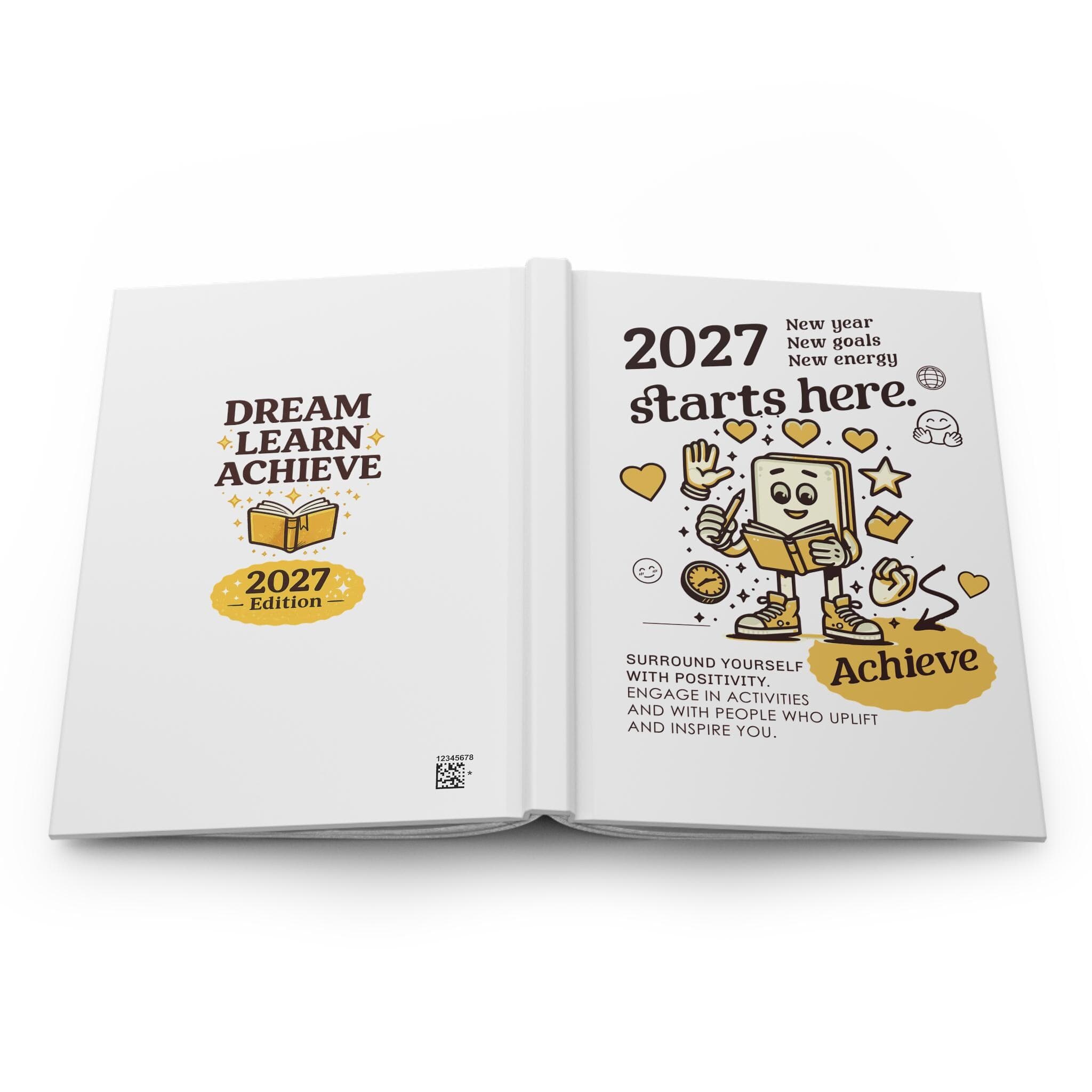 Dream Learn Achieve Journal | 2027 Edition Hardcover Notebook - image 4