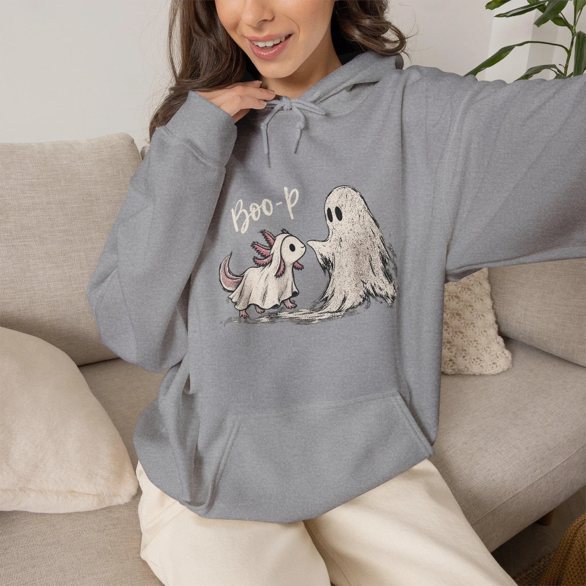 Boo-p Ghost Puppy Hoodie | Whimsical Halloween Pup Sweatshirt - image 5