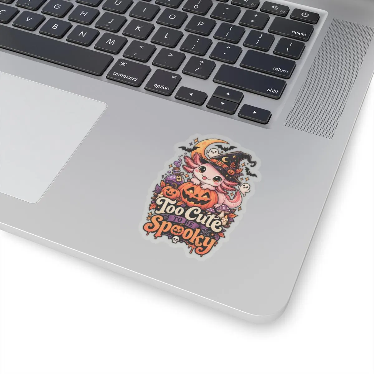 Halloween Axolotl Sticker | Witch Hat Pumpkin, Ghosts, Bats (Kiss-Cut) - image 5