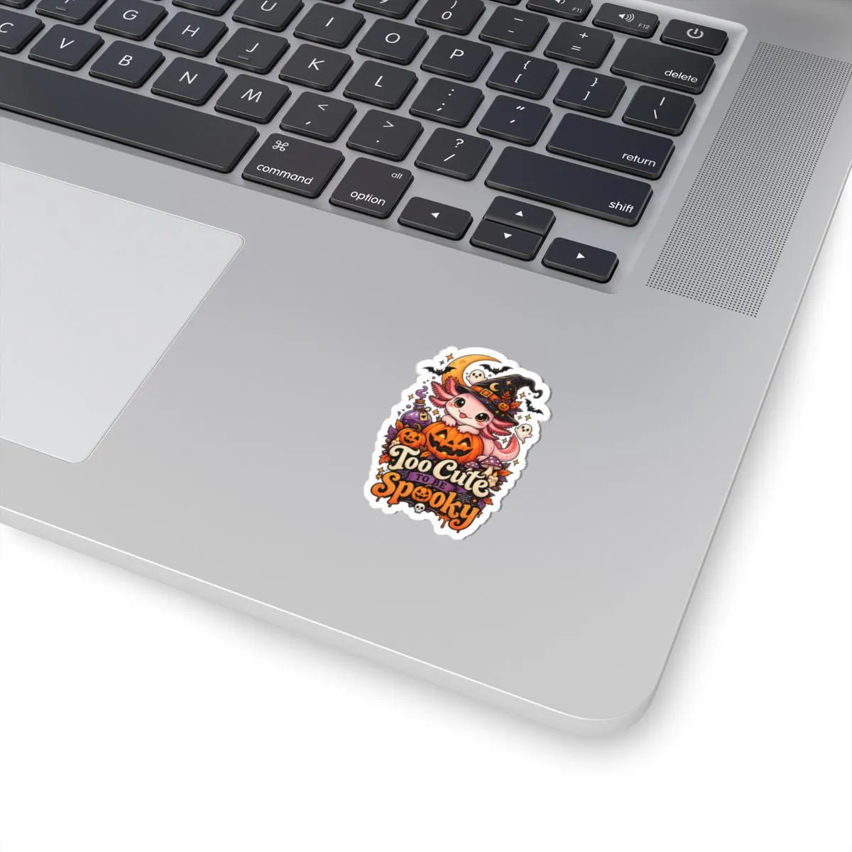 Halloween Axolotl Sticker | Witch Hat Pumpkin, Ghosts, Bats (Kiss-Cut) - image 4