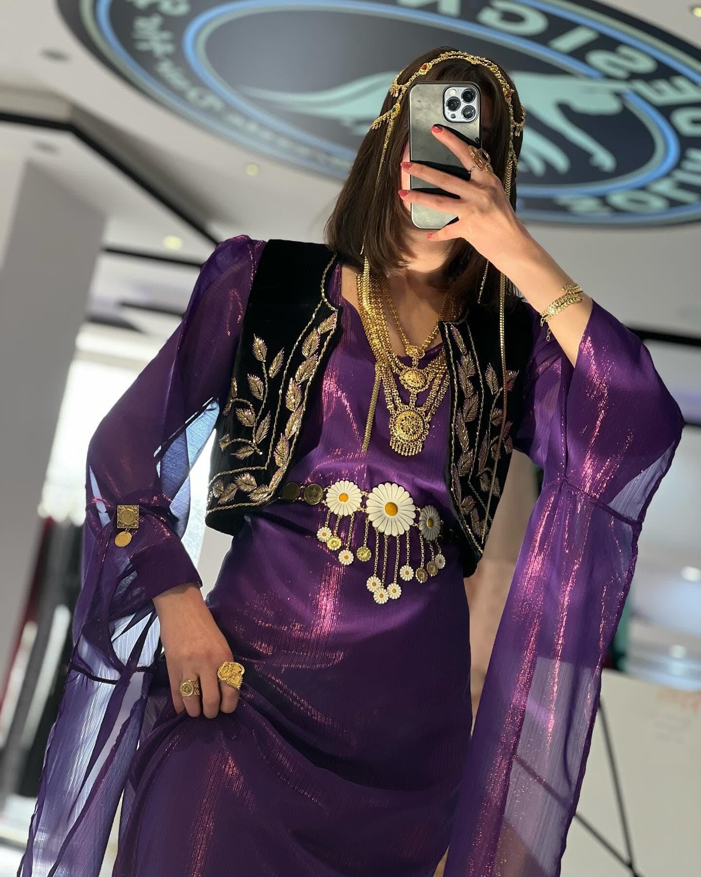 Kurdish Dress Traditional Kaftan Abaya, Kras Fistan Newroz Wedding Outfit Standart Size