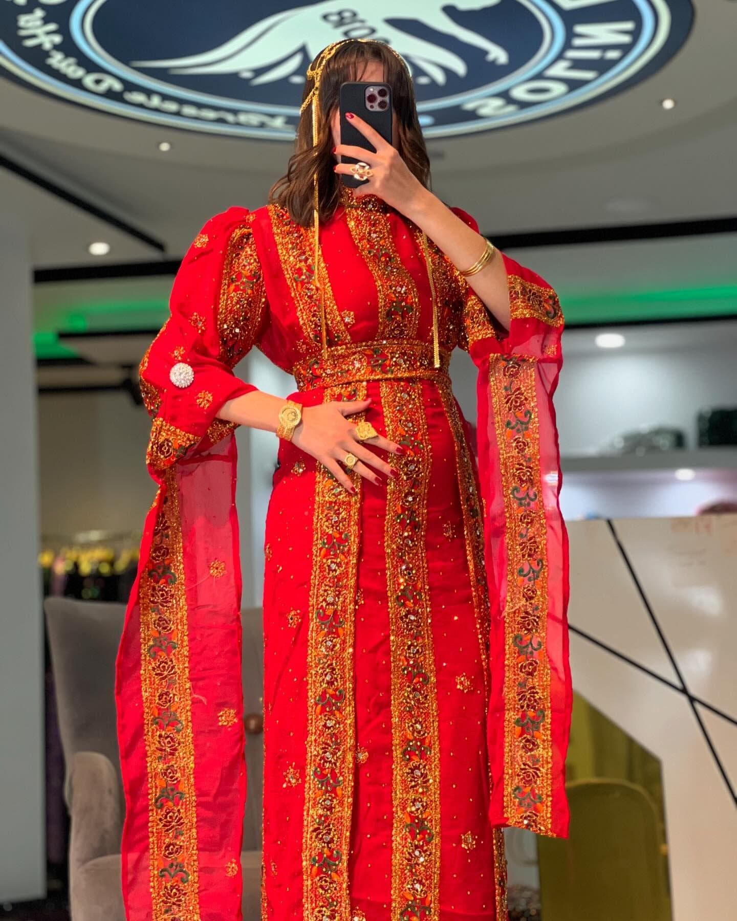 Kurdish Dress Traditional Kaftan Abaya, Kras Fistan Newroz Wedding Outfit Standart Size