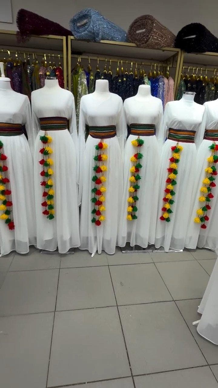 Kurdish Dress Traditional Kaftan Abaya, Kras Fistan Newroz Wedding Outfit One Size