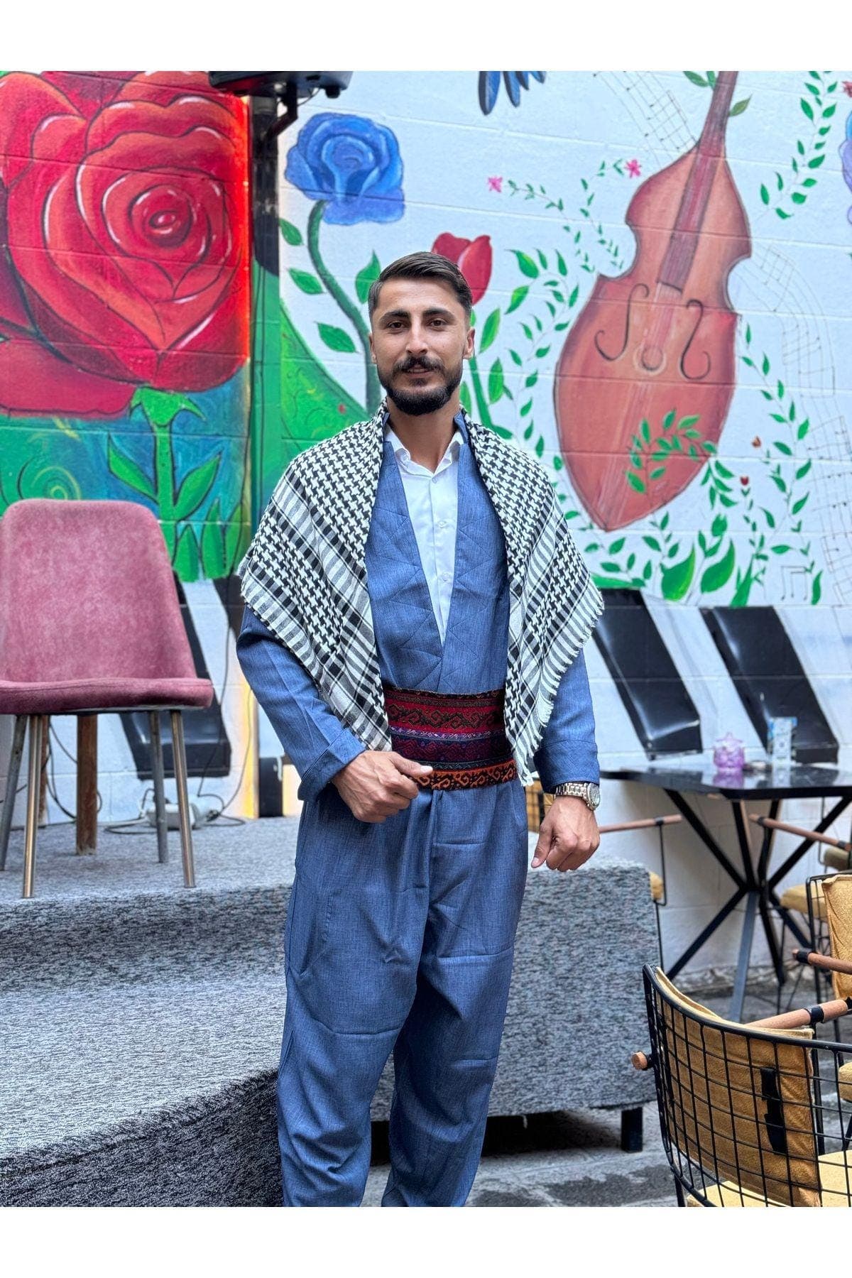 Kurdish Men’s Traditional Wedding Outfit shal u shepik full set