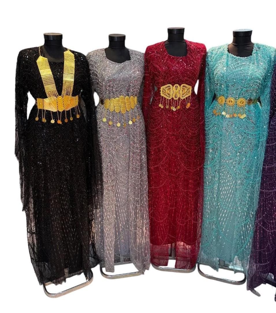 Kurdish Dress Traditional Kaftan Abaya, Kras Fistan Newroz Wedding Outfit Full set - image 4