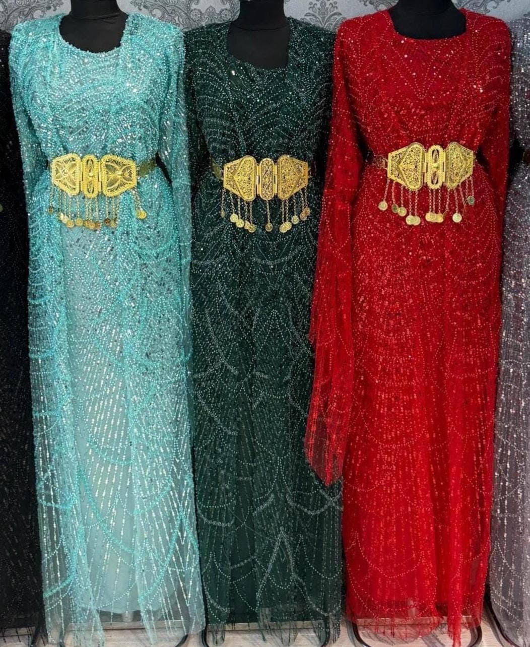 Kurdish Dress Traditional Kaftan Abaya, Kras Fistan Newroz Wedding Outfit Full set
