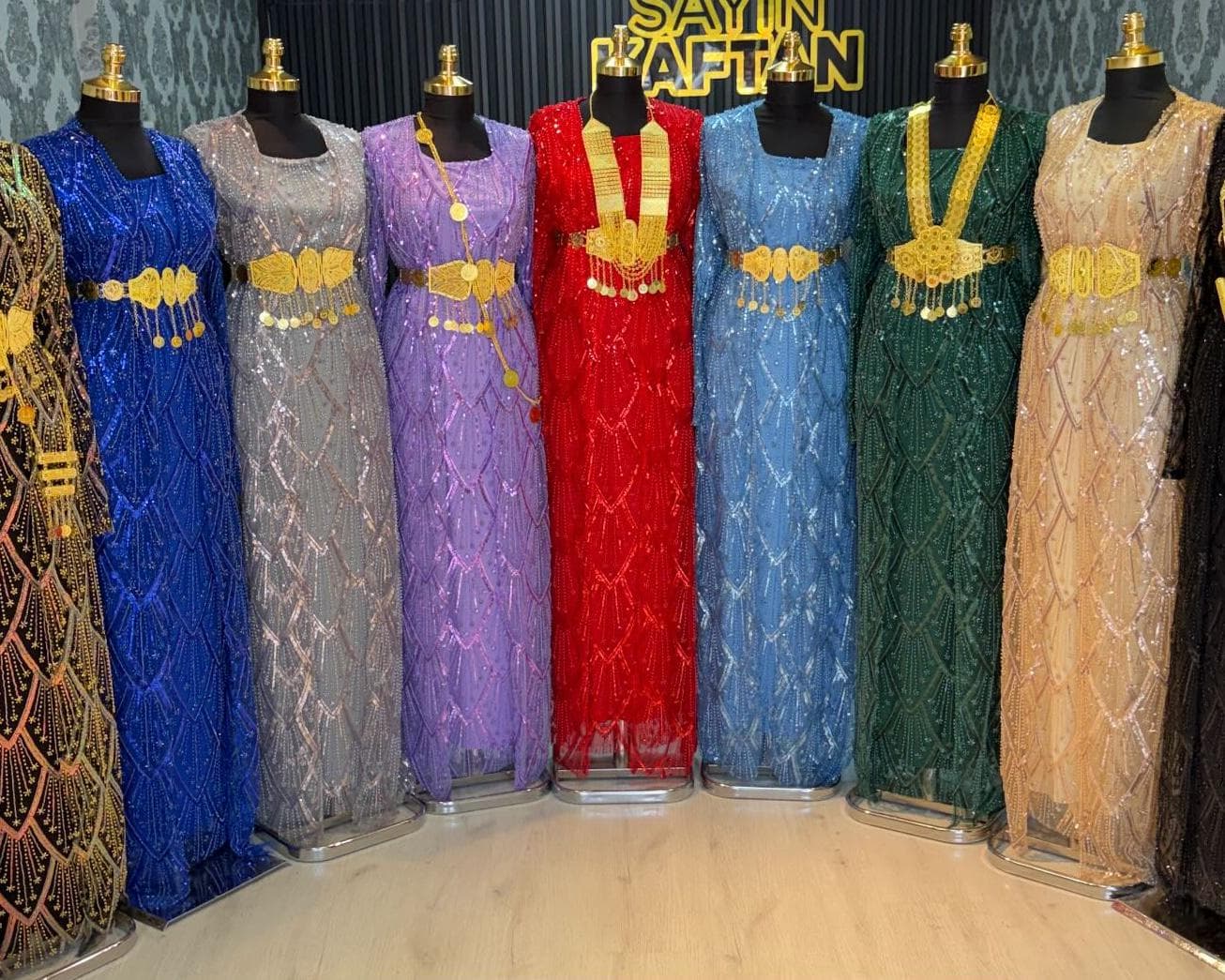 Kurdish Dress Traditional Kaftan Abaya, Kras Fistan Newroz Wedding Outfit Full set One Size