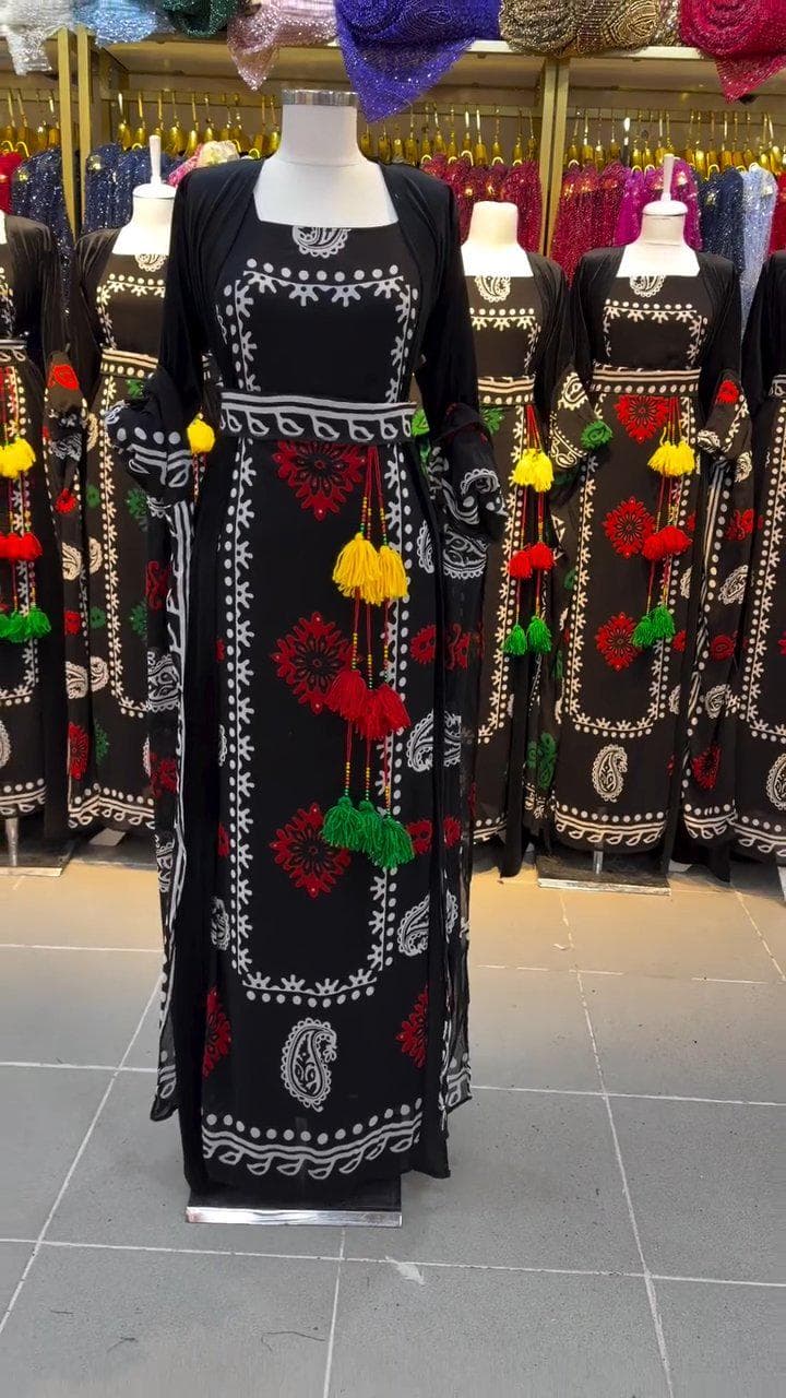 Kurdish Dress Traditional Kaftan Abaya, Kras Fistan Newroz Wedding Outfit One Size