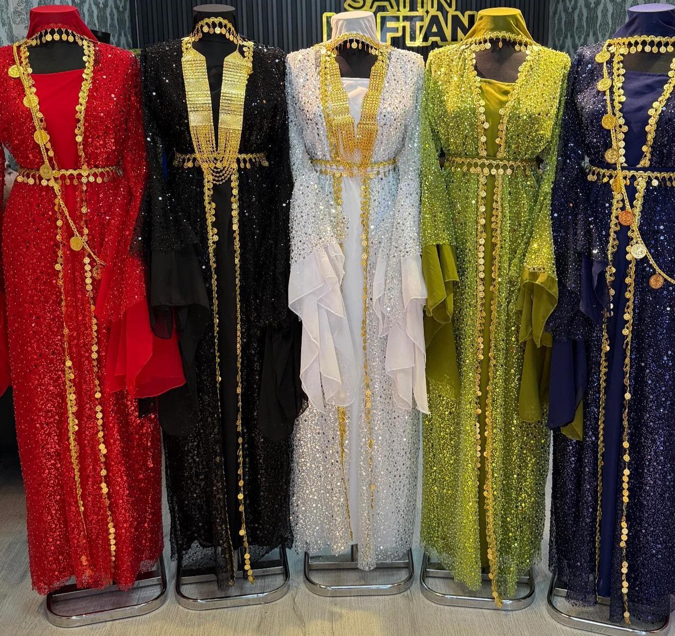 Kurdish Dress Traditional Kaftan Abaya, Kras Fistan Newroz Wedding Outfit Full set One Size