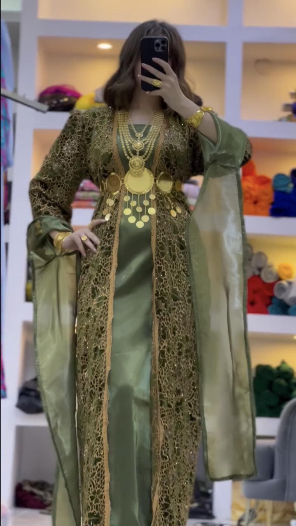 Kurdish Dress Traditional Kaftan Abaya, Kras Fistan Newroz Wedding Outfit One Size