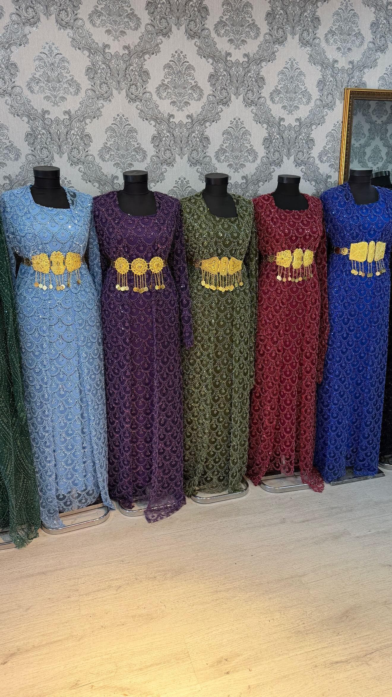 Kurdish Dress Traditional Kaftan Abaya, Kras Fistan Newroz Wedding Outfit Full set One Size
