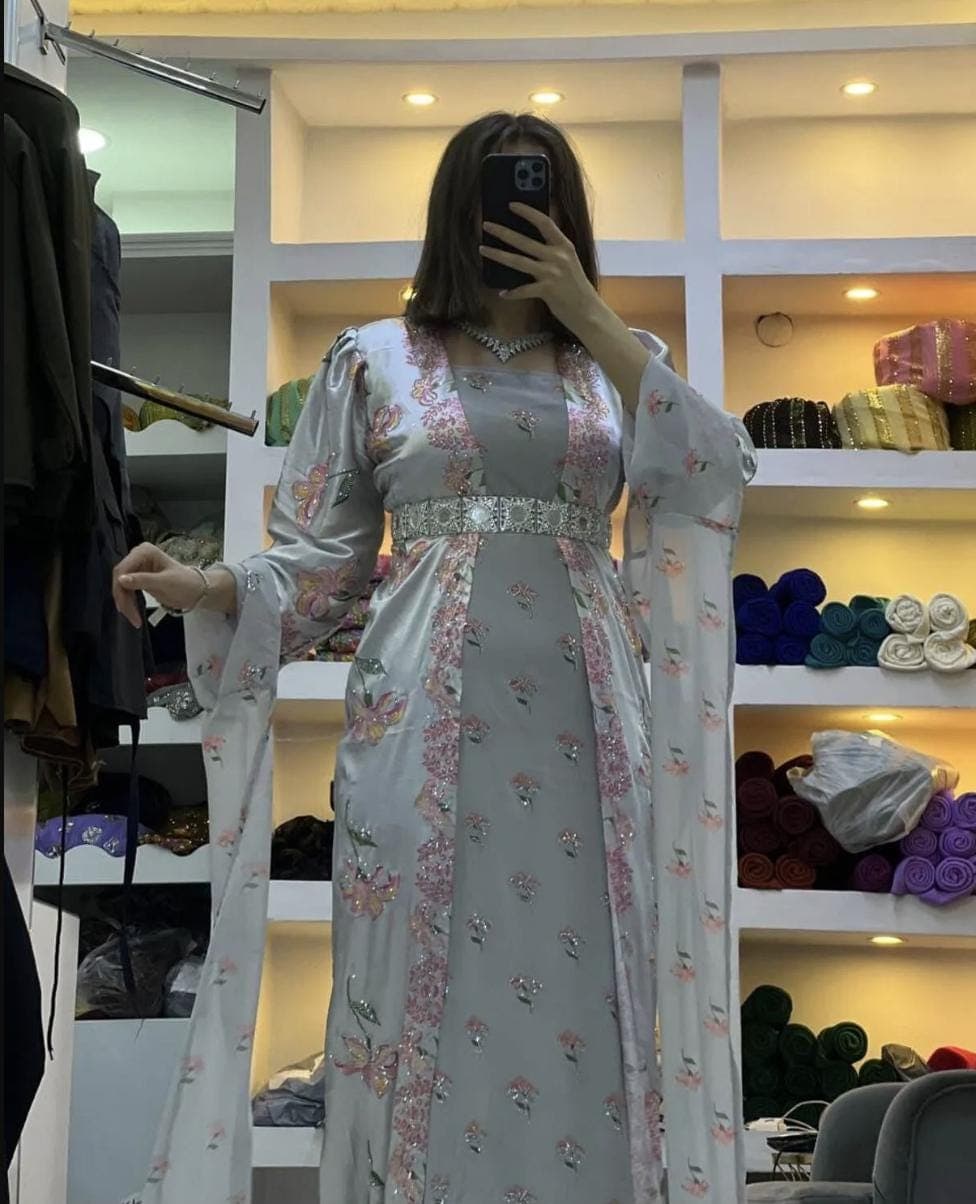 Kurdish Dress Traditional Kaftan Abaya, Kras Fistan Newroz Wedding Outfit