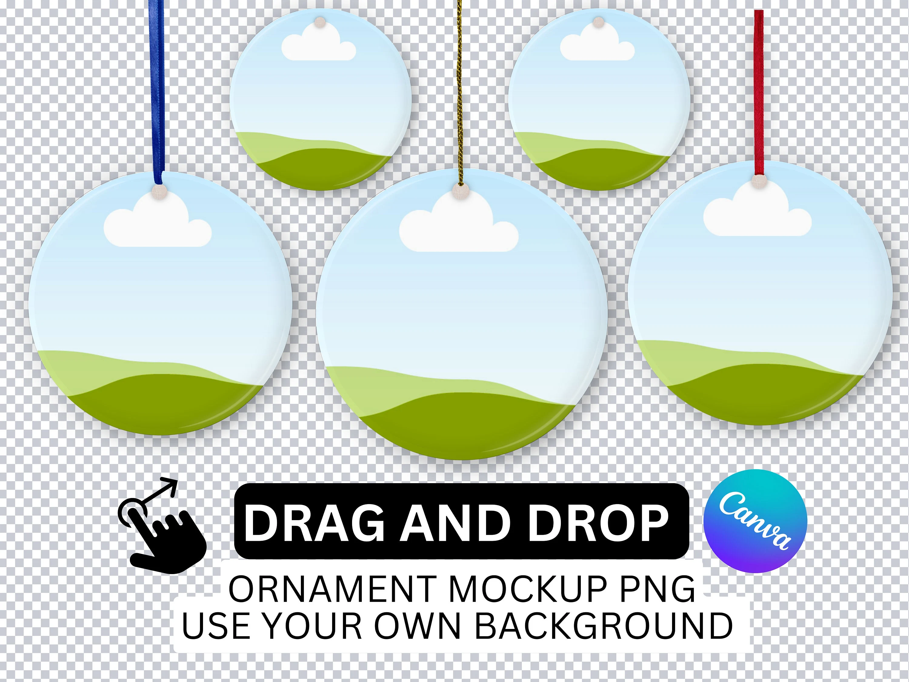 30 Christmas Ornament Mockup Bundle,Christmas Ornament Mockup For Canva, Drag and Drop Mockup,Smart Ornament Mockups,Etsy Listing Mockup,Png - image 5