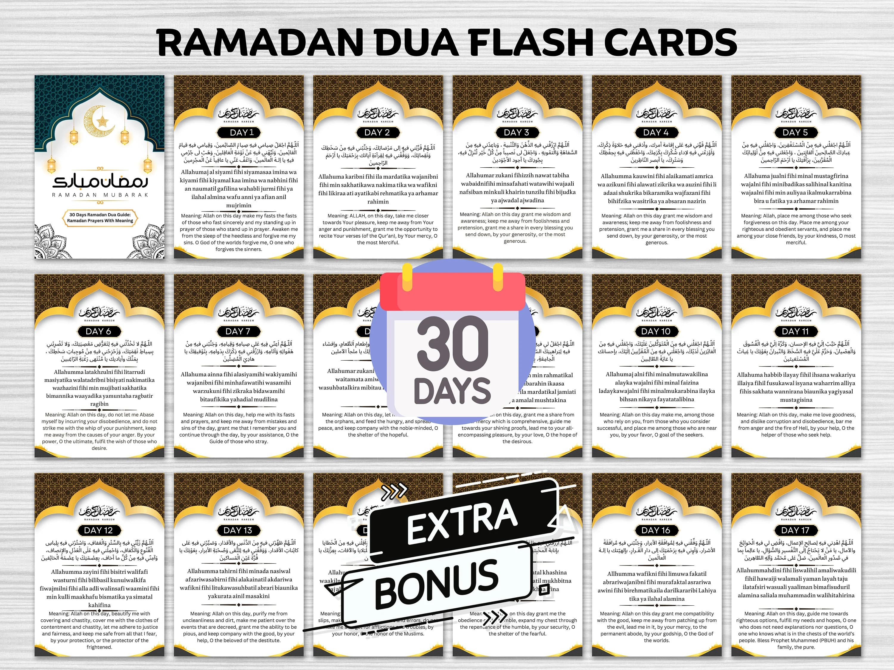 39 Ramadan Dua Flash Cards,Printable Dua Flash Cards For Kids,English Translation Dua Cards,Dua For Ramadan,Ramadan Activities For Kids - image 4