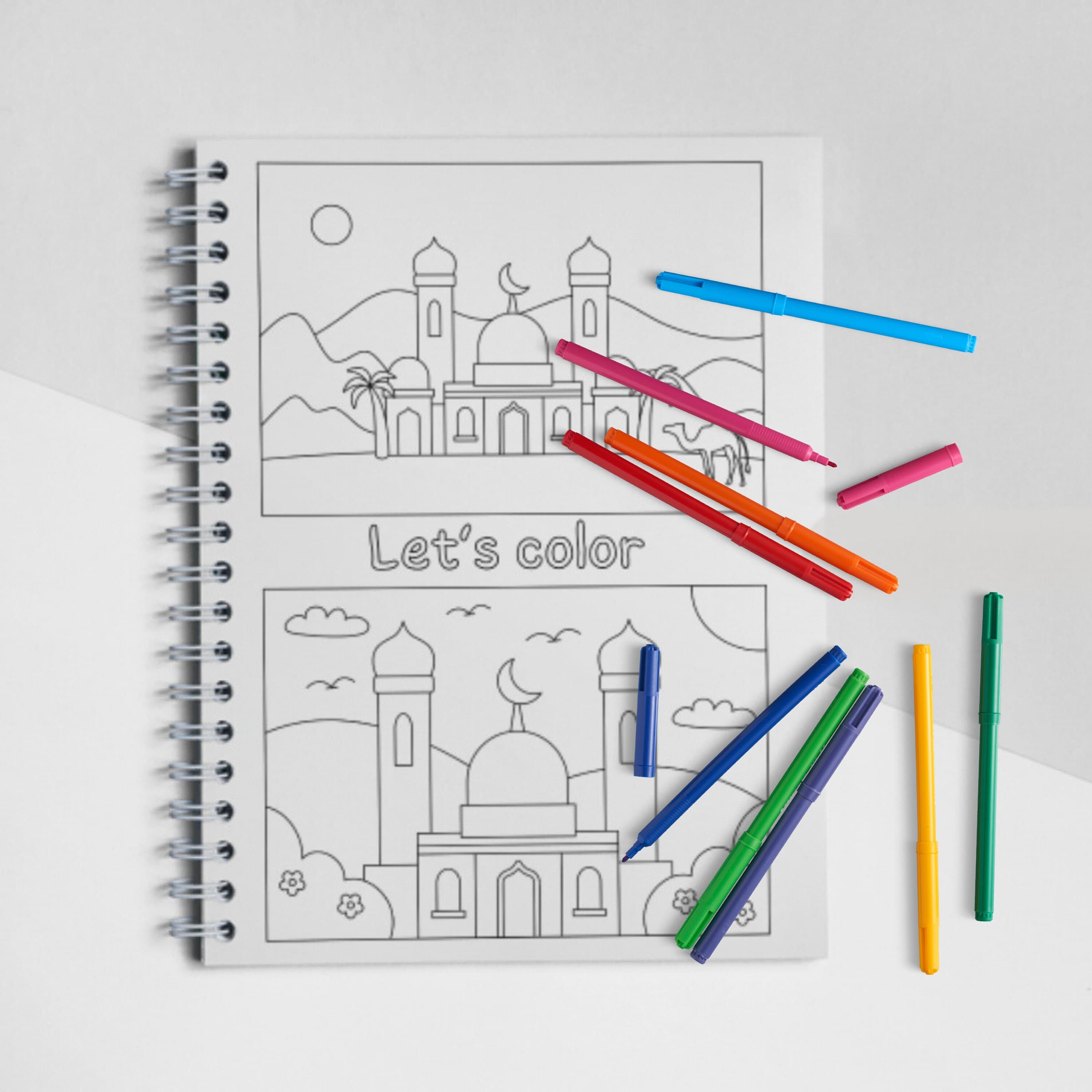 Ramadan Printable Activity For Kids,Coloring pages,Worksheets For Ramadan,Eid Activity For Kids,Eid Gift,Ramadan Gift,Instant Download - image 2