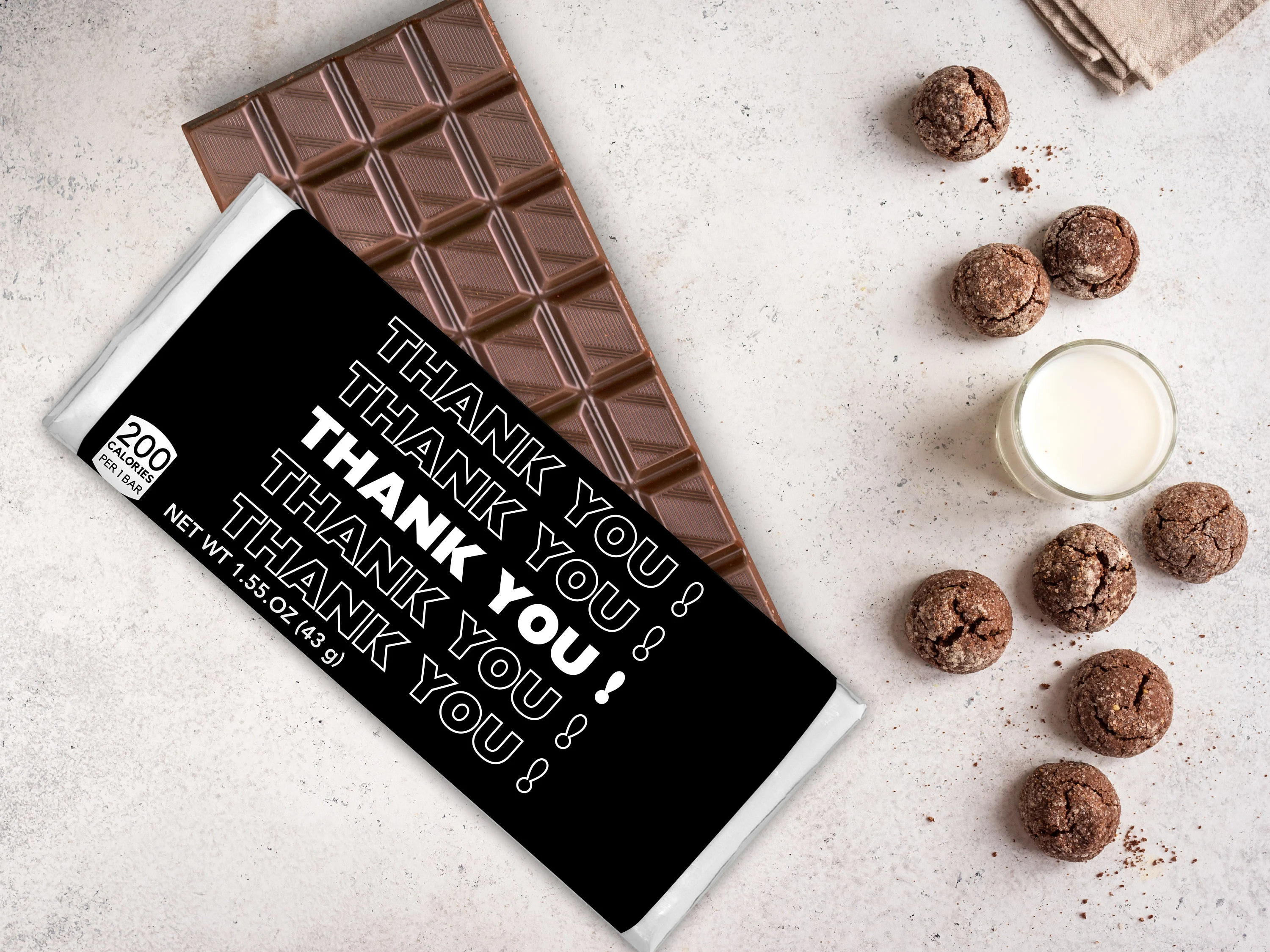 Thank You Chocolate Bar Wrapper,Appreciation Chocolate Bar,Cute Gift For Teachers,Friend Gift,Party Favor,Printable Chocolate Bar Wrapper - image 3