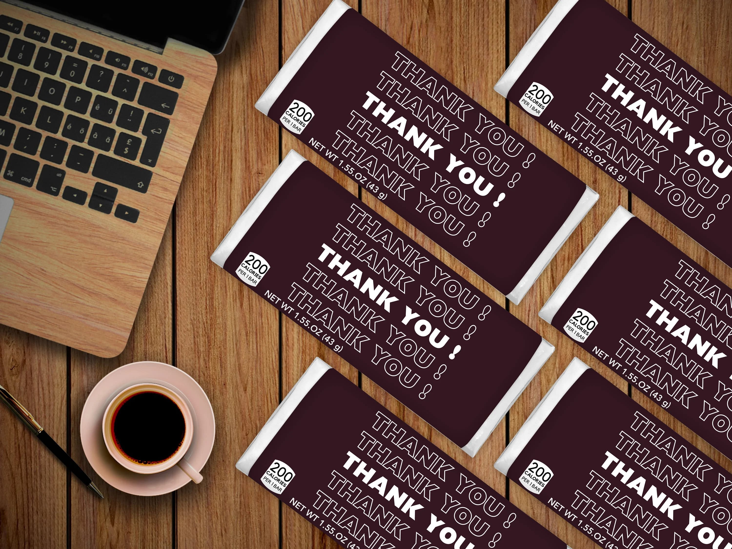 Thank You Chocolate Bar Wrapper,Appreciation Chocolate Bar,Cute Gift For Teachers,Friend Gift,Party Favor,Printable Chocolate Bar Wrapper - image 4