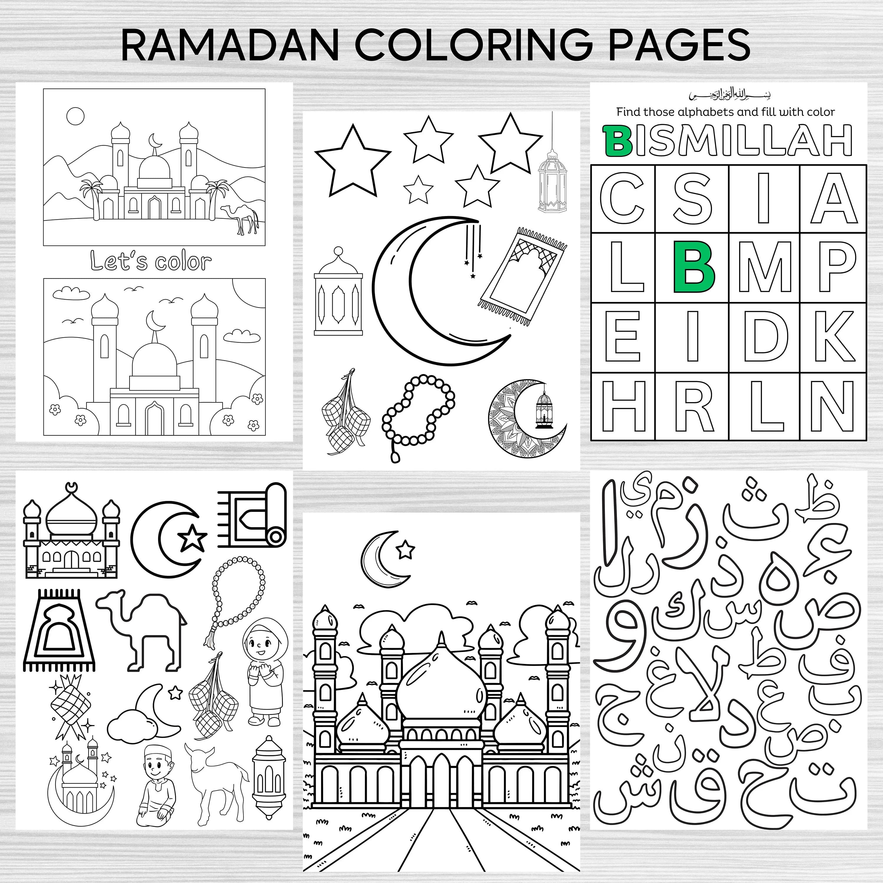 Ramadan Activities For Kids,Ramadan Printable Book,Worksheets For Ramadan,Eid Activity For Kids,Eid Gift,Ramadan Gift,Instant Download - image 4