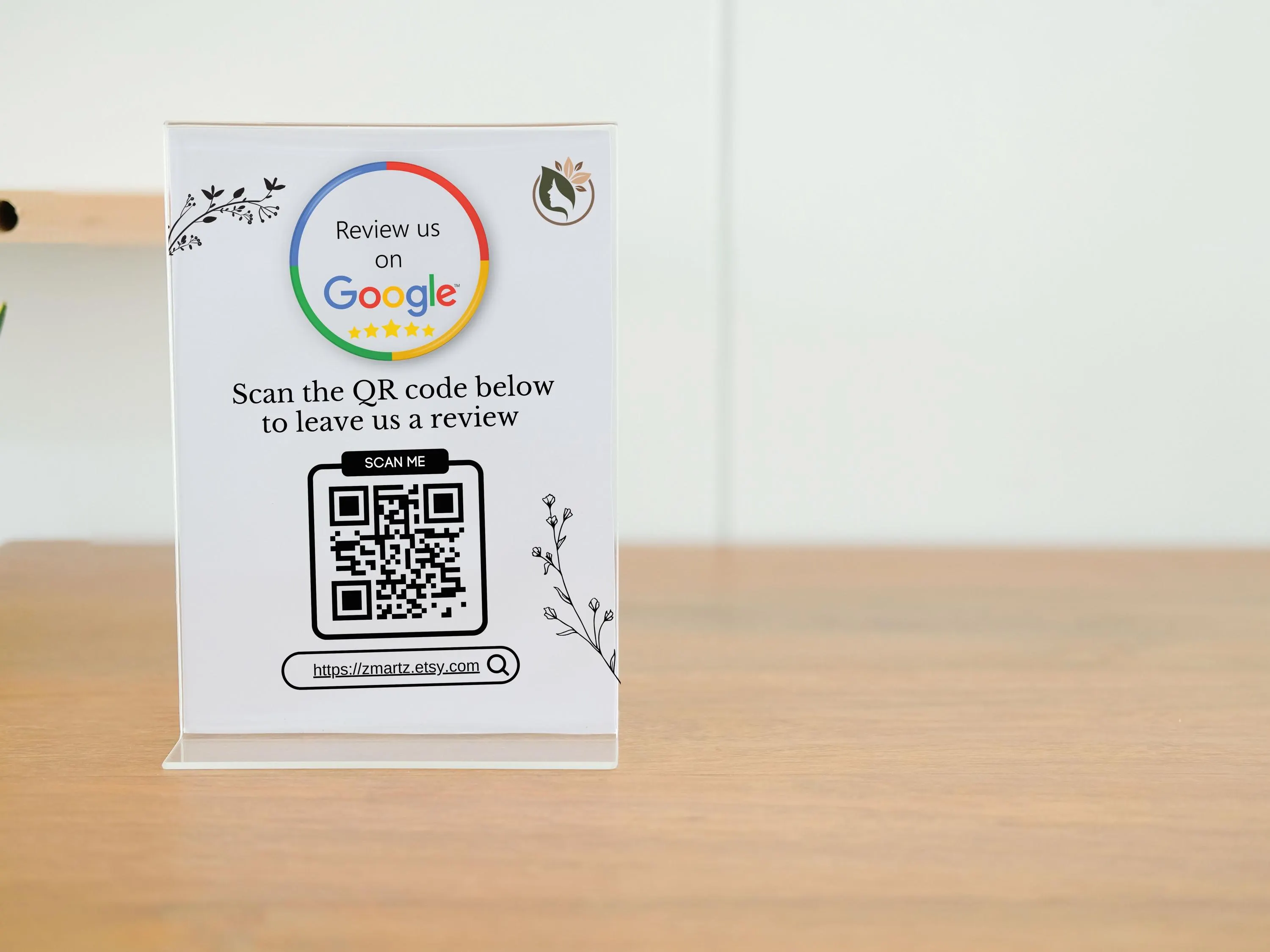 Google Review Card Template, Request Reviews QR Code Sign, Canva Template for Business, Facebook & Google Review Request, Customer Feedback - image 5