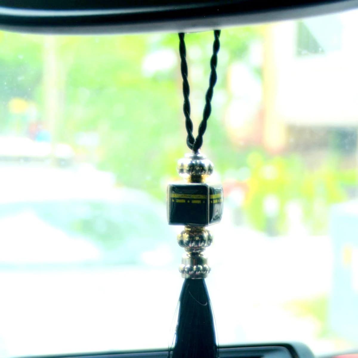 Blue Muslim Quran CAR Rear Mirror Hanger, Islamic Ornament Automobile Decoration - image 4