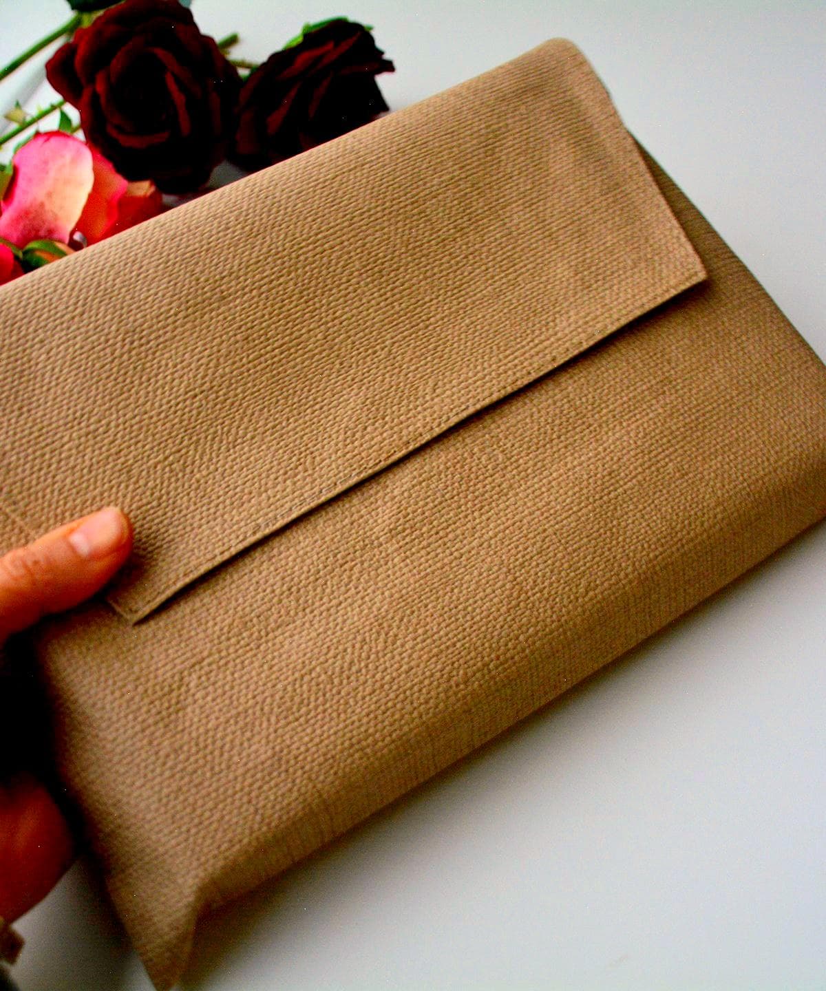 Brown Quran Case, Velvet Quran Book Sleeve, Besmele Kuran Protector Bag 20 * 29 cm - image 4