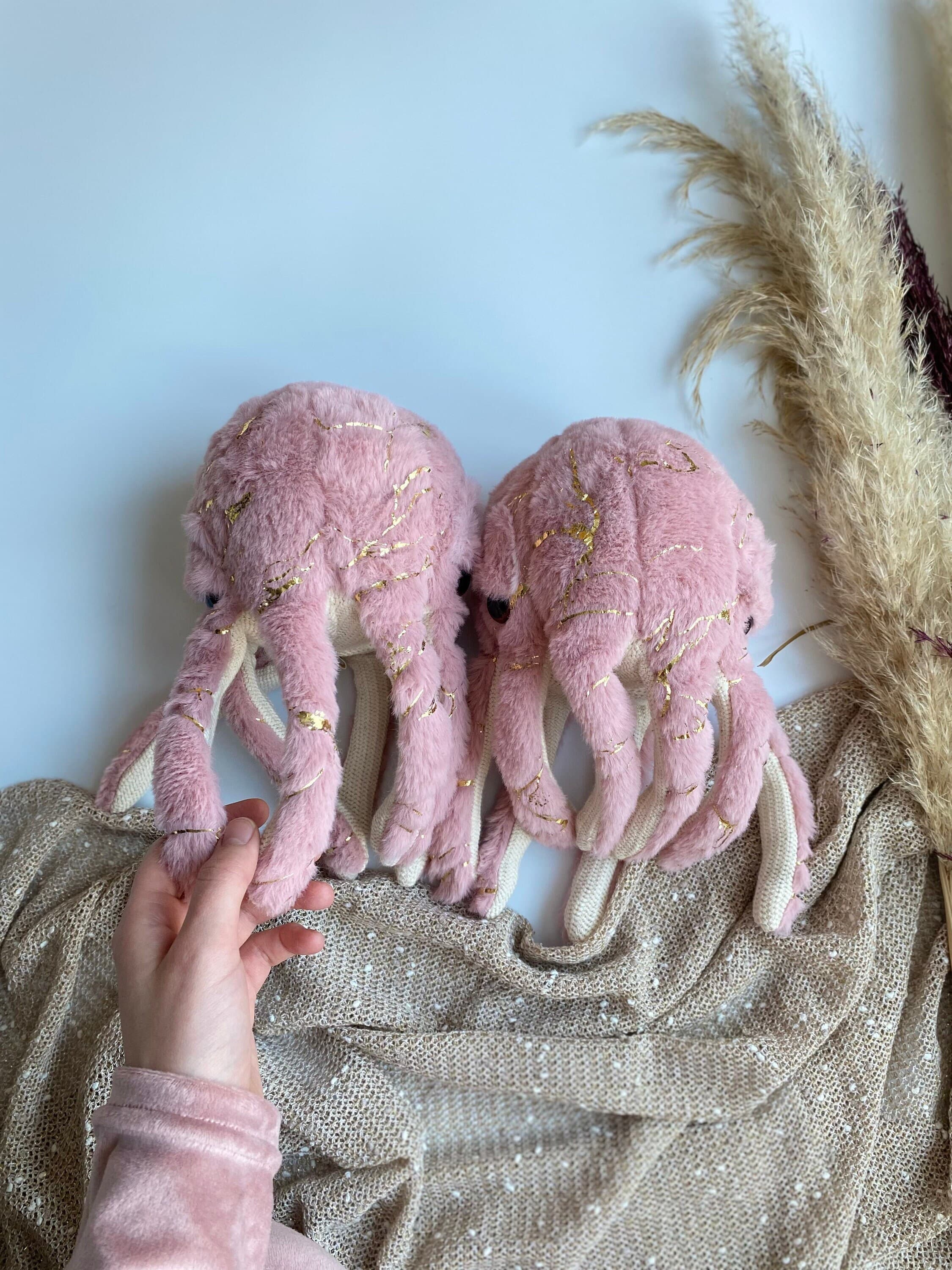 Handmade Knitted Plush Octopus Stuffed Animal, Nursery Decor