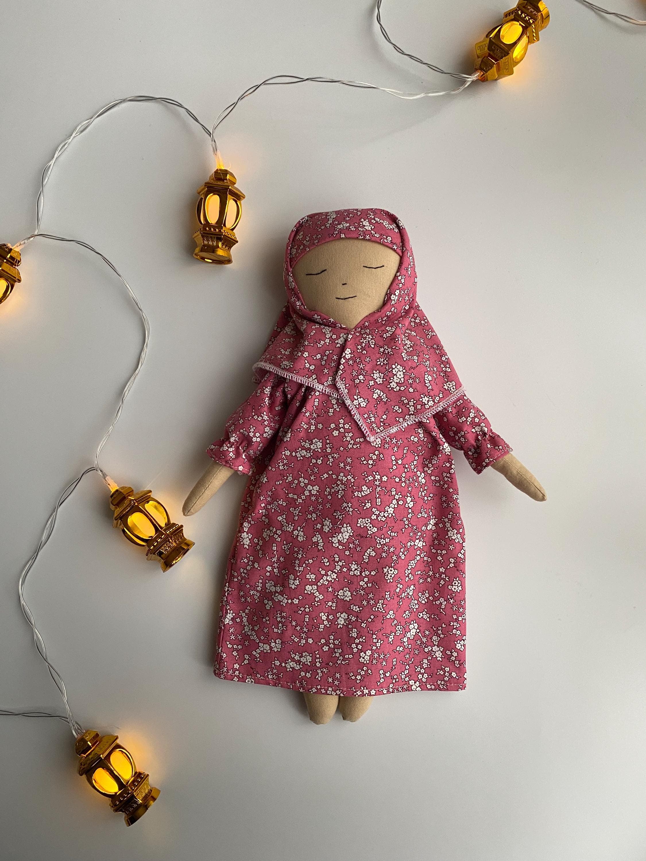 Hijab Doll, Muslim Girl Fabric Toy Eid Ramadan Gift