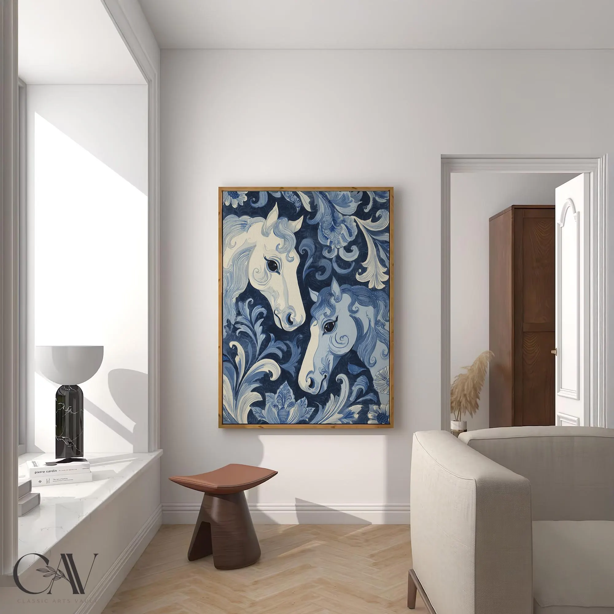 Horse Art Print Animal Poster 2026 Year of the Horse Decor Modern Lunar New Year Chinese Zodiac Large Wall Art Canvas #5372 - image 5