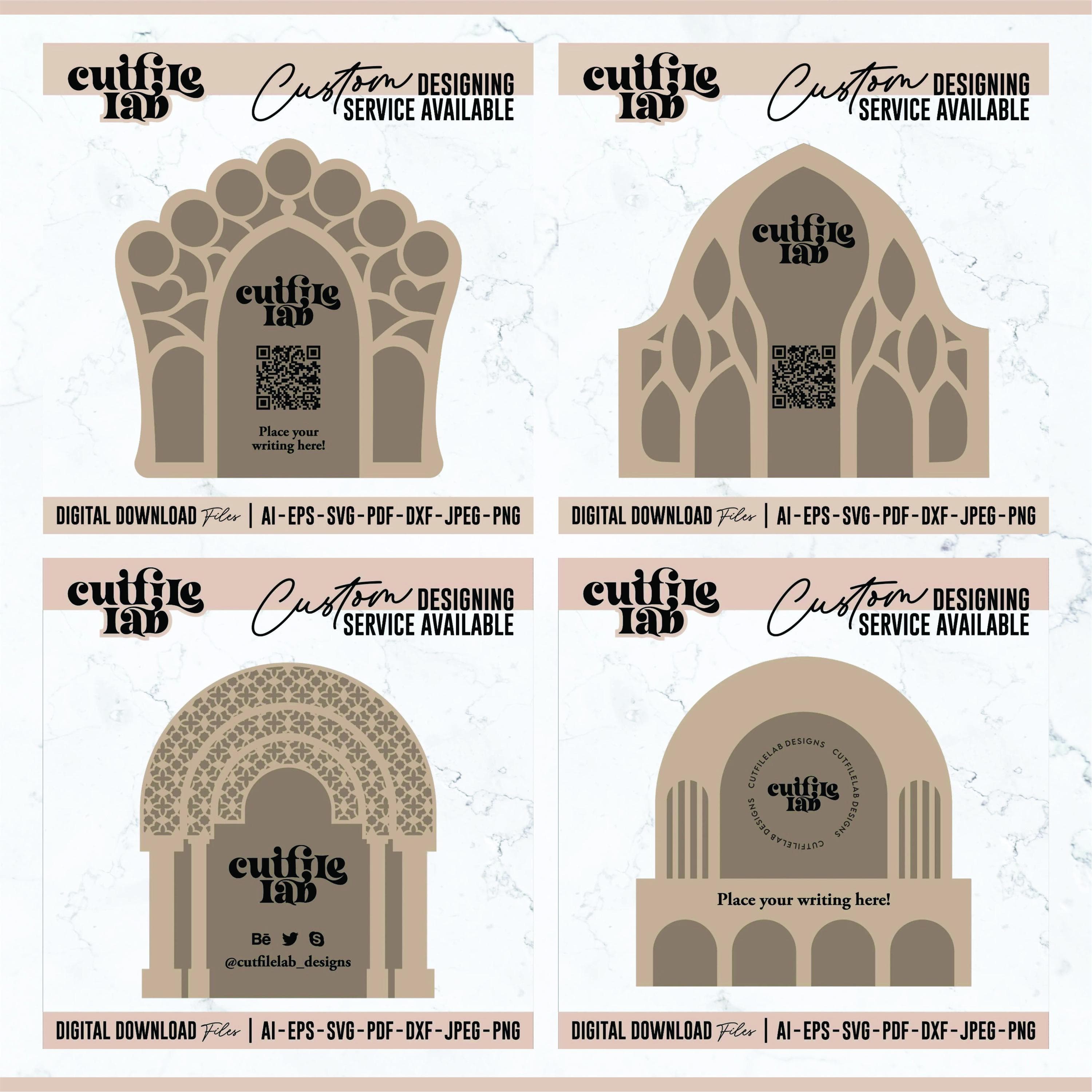 Table Template Designs Bundle, Table Arch Theme Designs, Decor, Designs in  SVG, Laser Cut File, Digital Design Source Files - image 3
