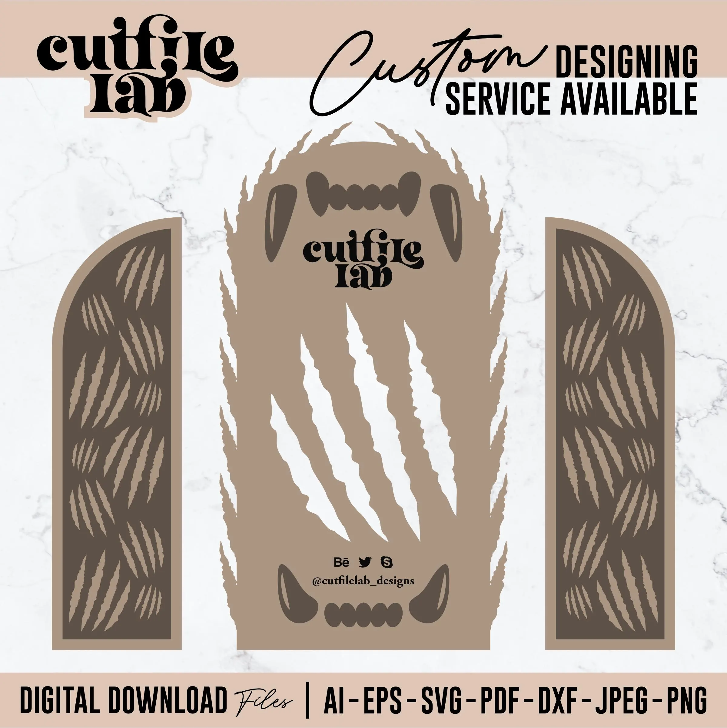Leopard Arch Backdrop SVG, Event Sign Template (Digital Download) - image 3