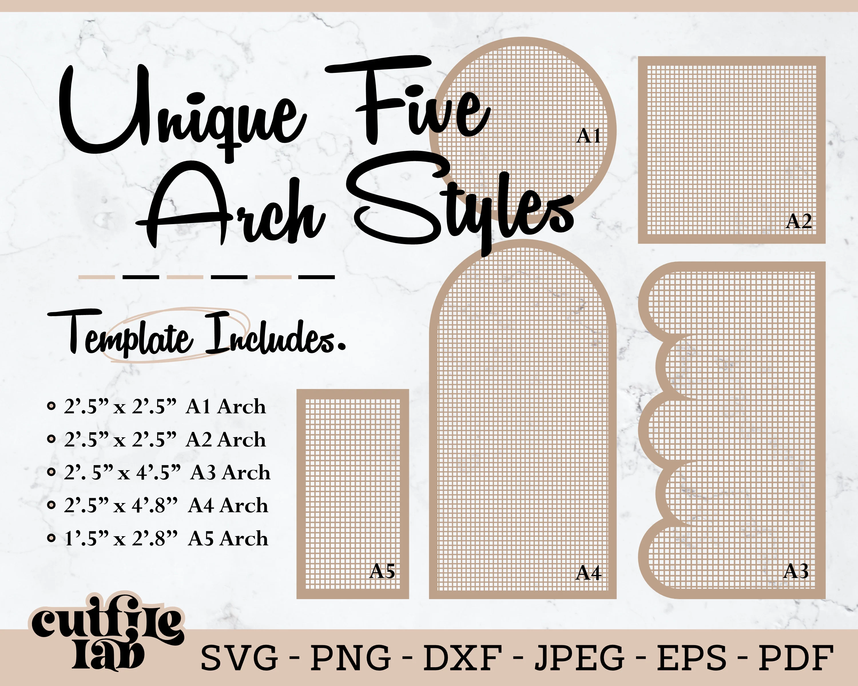 Arch Sign SVG Template: Laser Cut File for Events (Instant Download)
